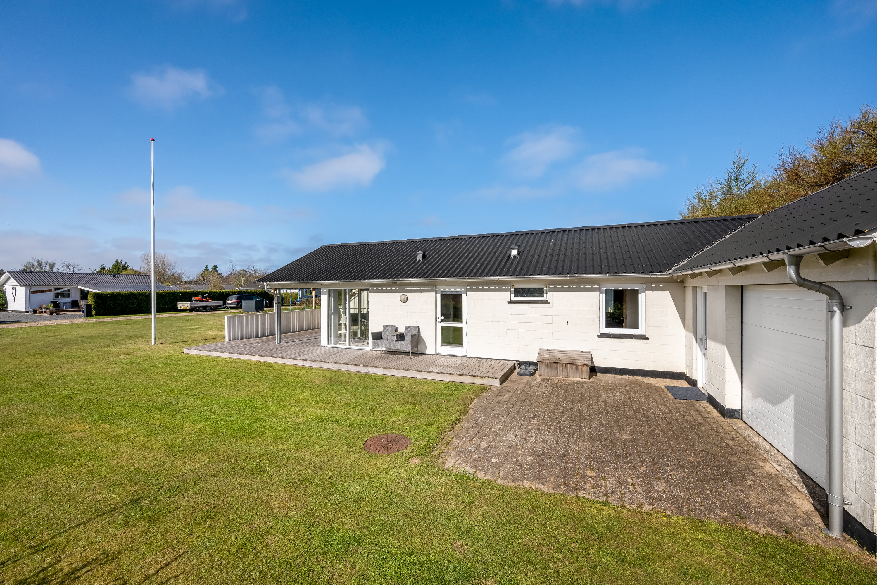 Fremhævet facade billede i fuldskærmstilstand. Billede af Leopardvej 9, Vostrup, 6880 Tarm