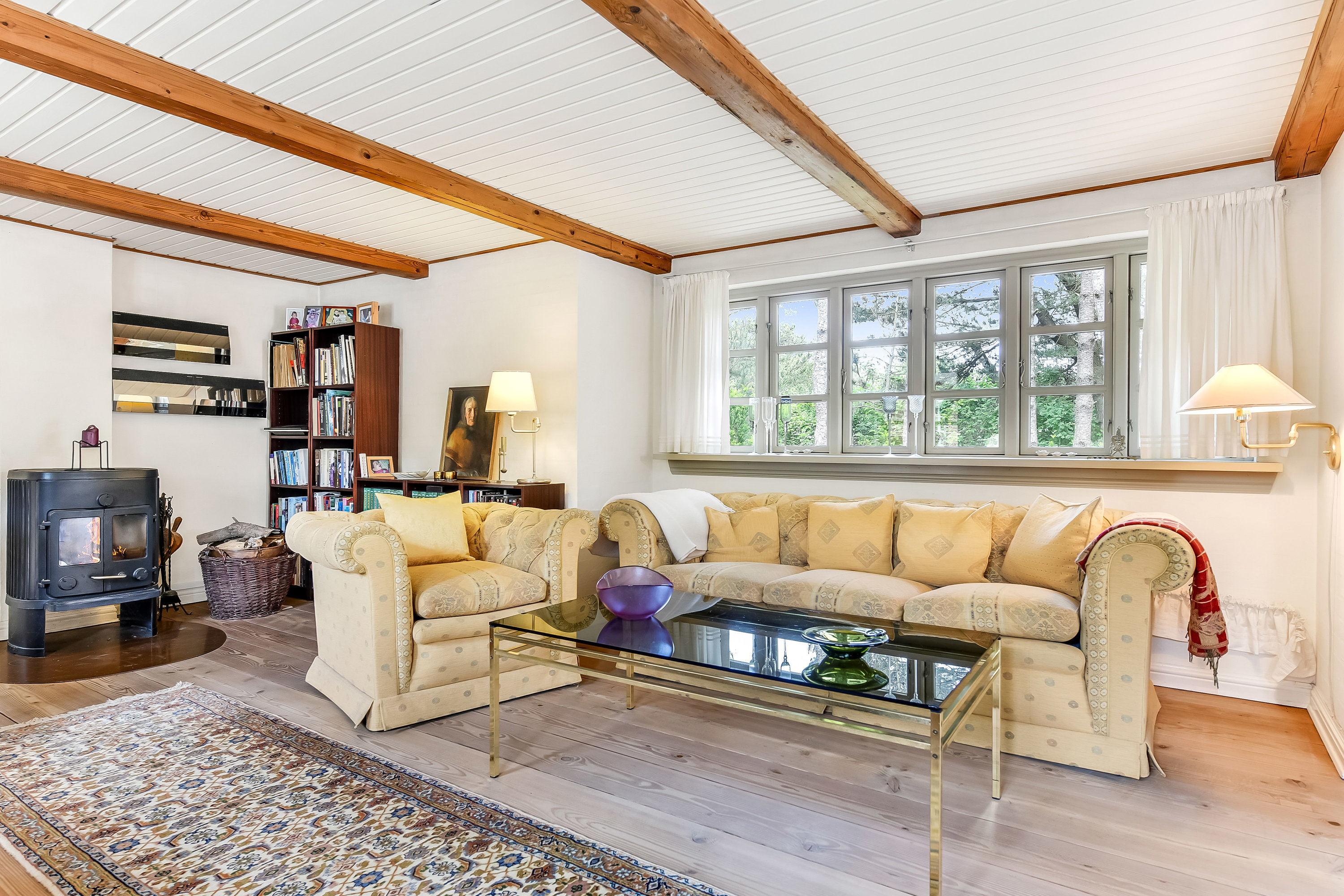 Fremhævet stue billede i fuldskærmstilstand. Billede af Kallesmærskvej 19, 6857 Blåvand