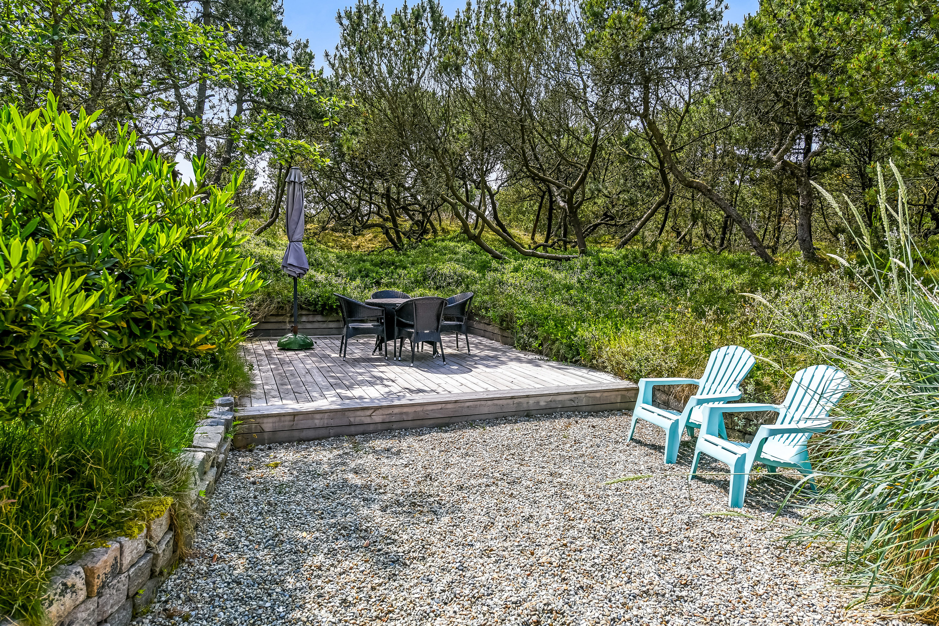 Fremhævet terrasse billede i fuldskærmstilstand. Billede af Kallesmærskvej 19, 6857 Blåvand