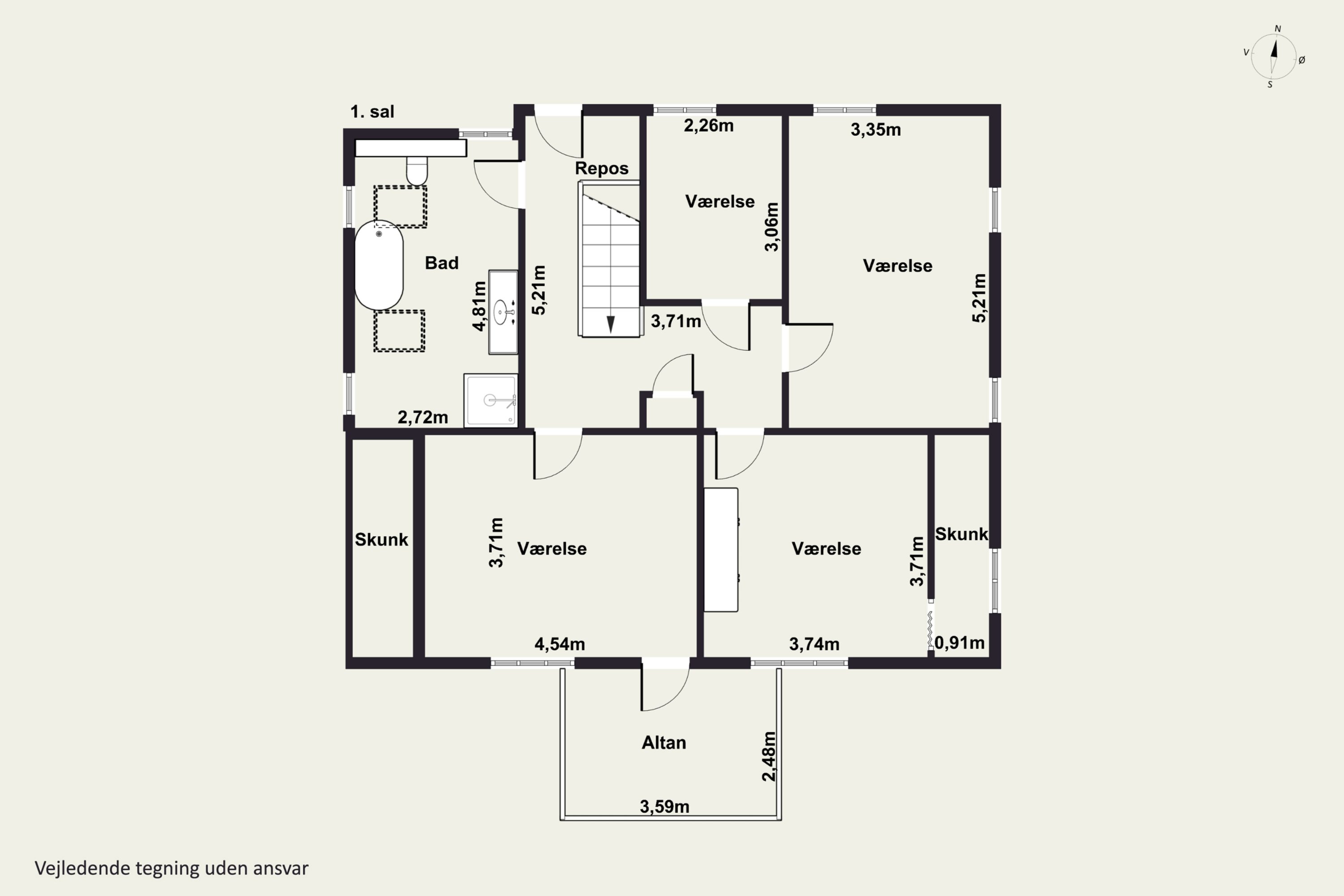 Plantegninger billede af Lundevej 26, 4400 Kalundborg