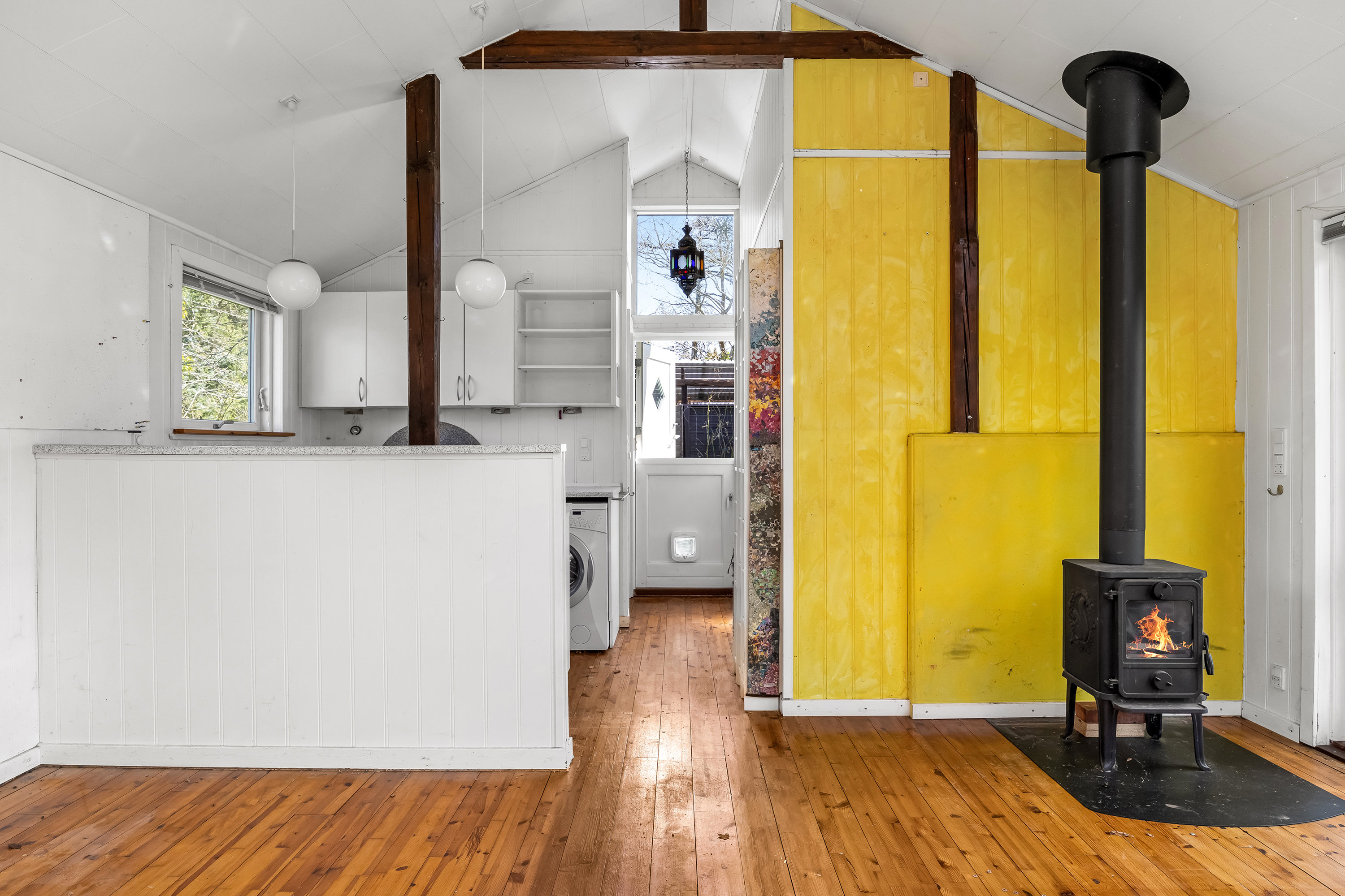 Fremhævet stue billede i fuldskærmstilstand. Billede af Markskellet 6, 3210 Vejby