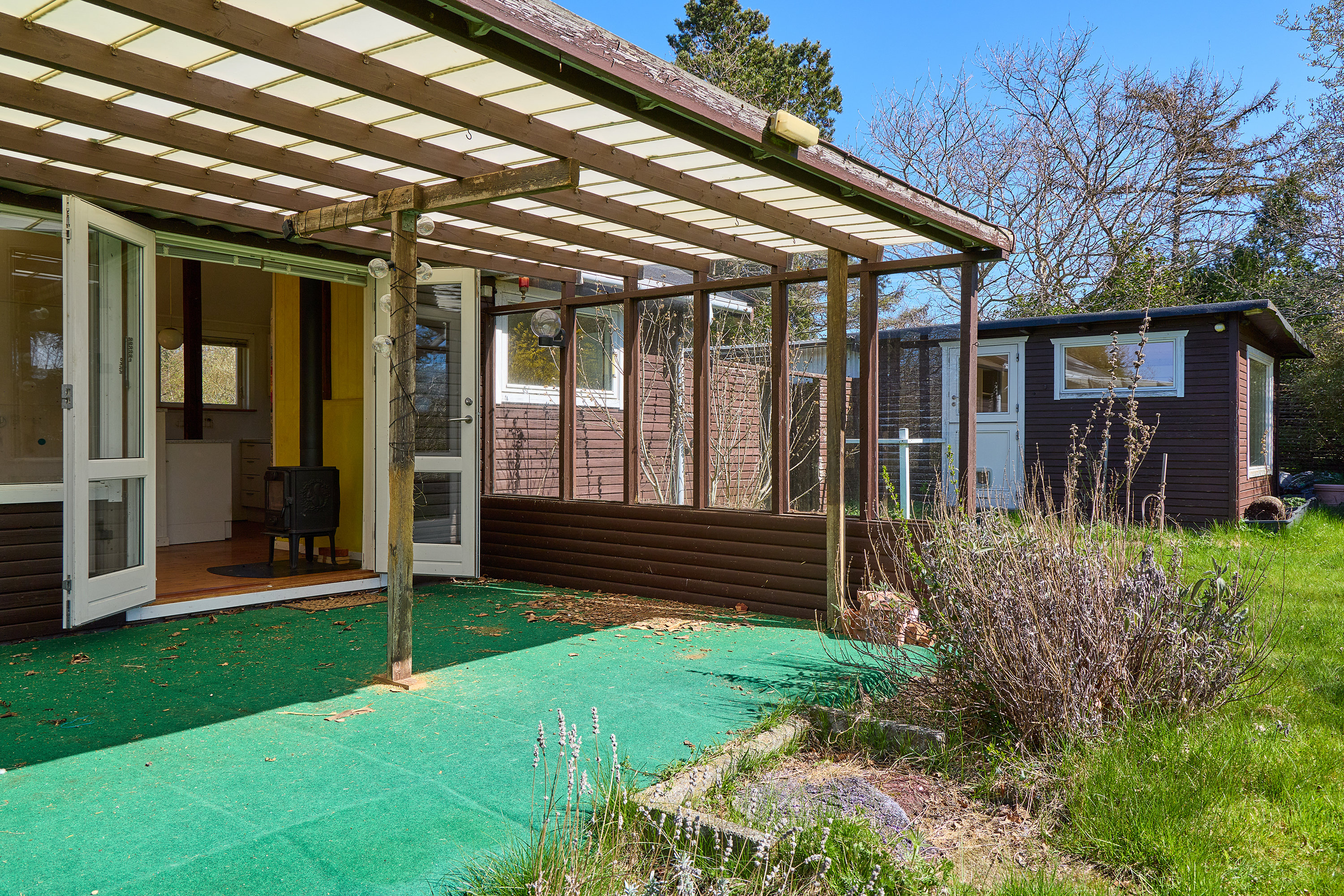 Fremhævet terrasse billede i fuldskærmstilstand. Billede af Markskellet 6, 3210 Vejby