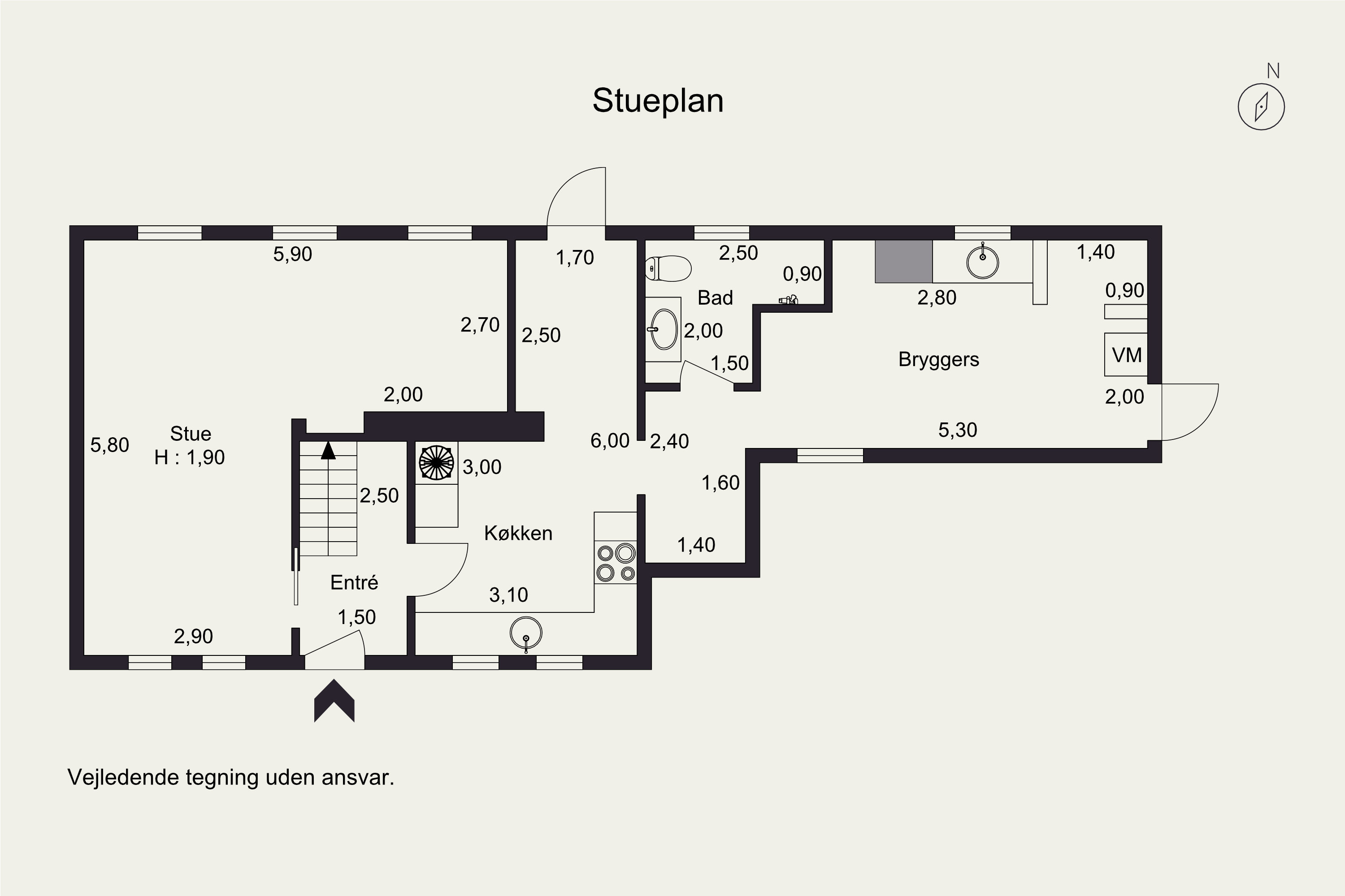Plantegninger billede af Egeskov Bygade 49, Egeskov, 7000 Fredericia