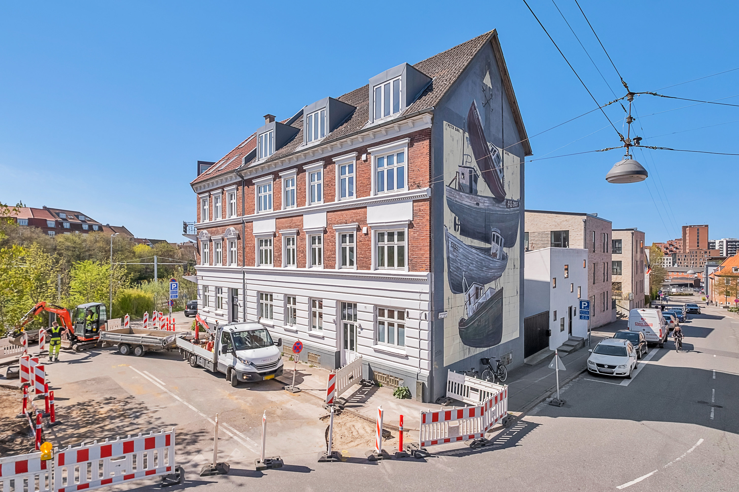 Fremhævet facade billede i fuldskærmstilstand. Billede af Valdemarsgade 52, 2. tv., 8000 Aarhus C