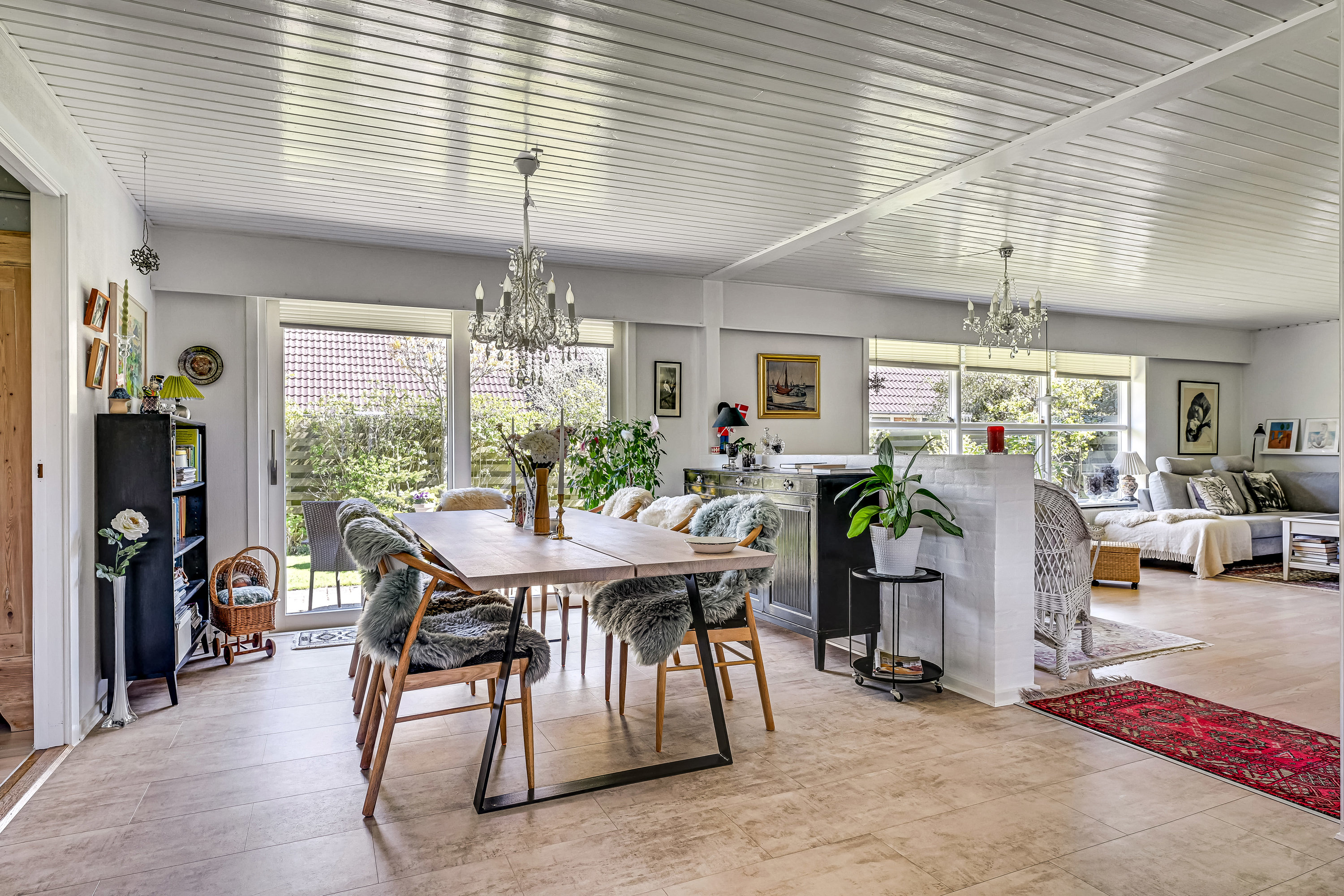 Fremhævet stue billede i fuldskærmstilstand. Billede af Kløverengen 7, Nordby, 6720 Fanø
