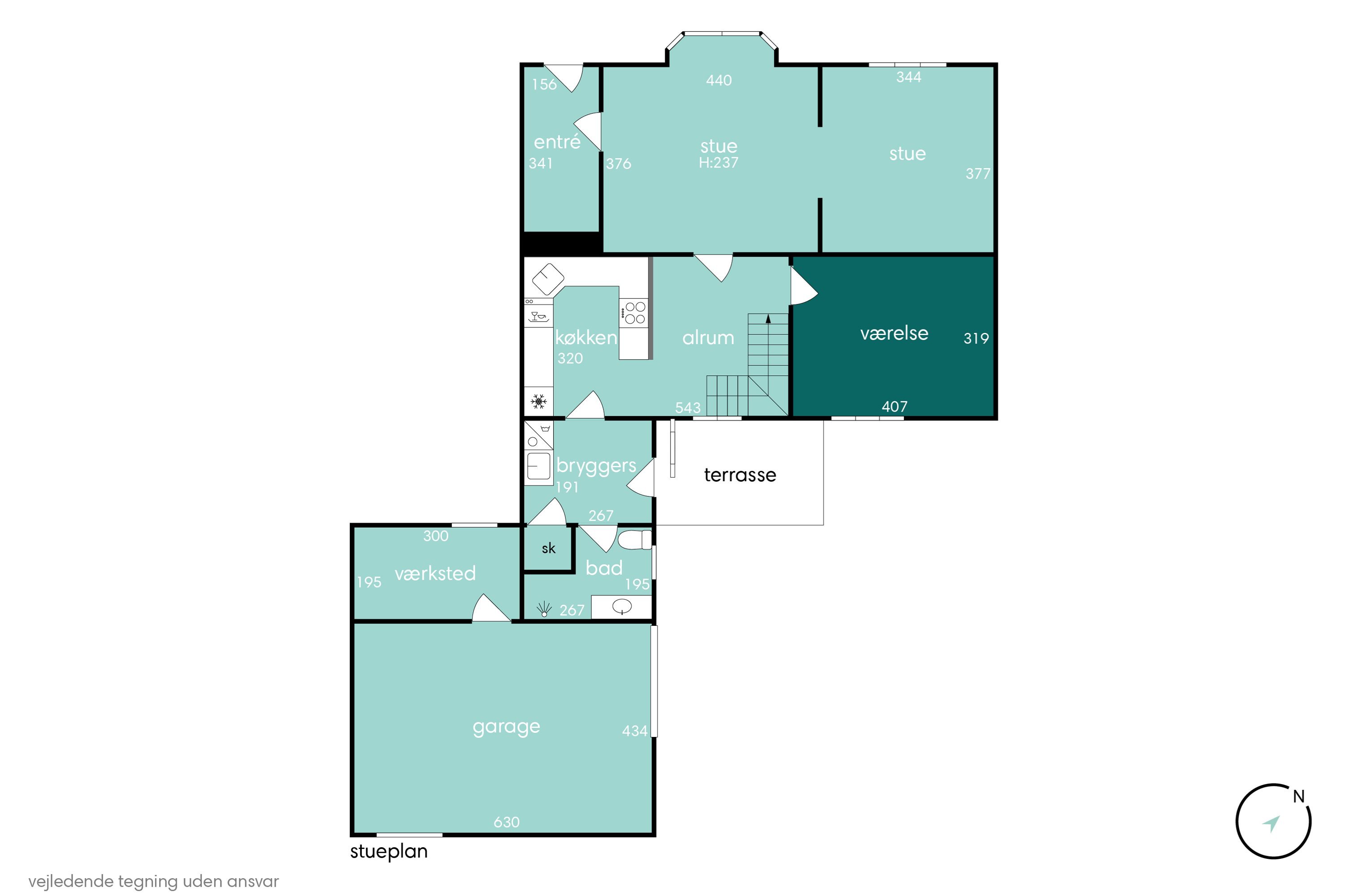 Plantegninger billede af Aalborgvej 20, Hornum, 9600 Aars