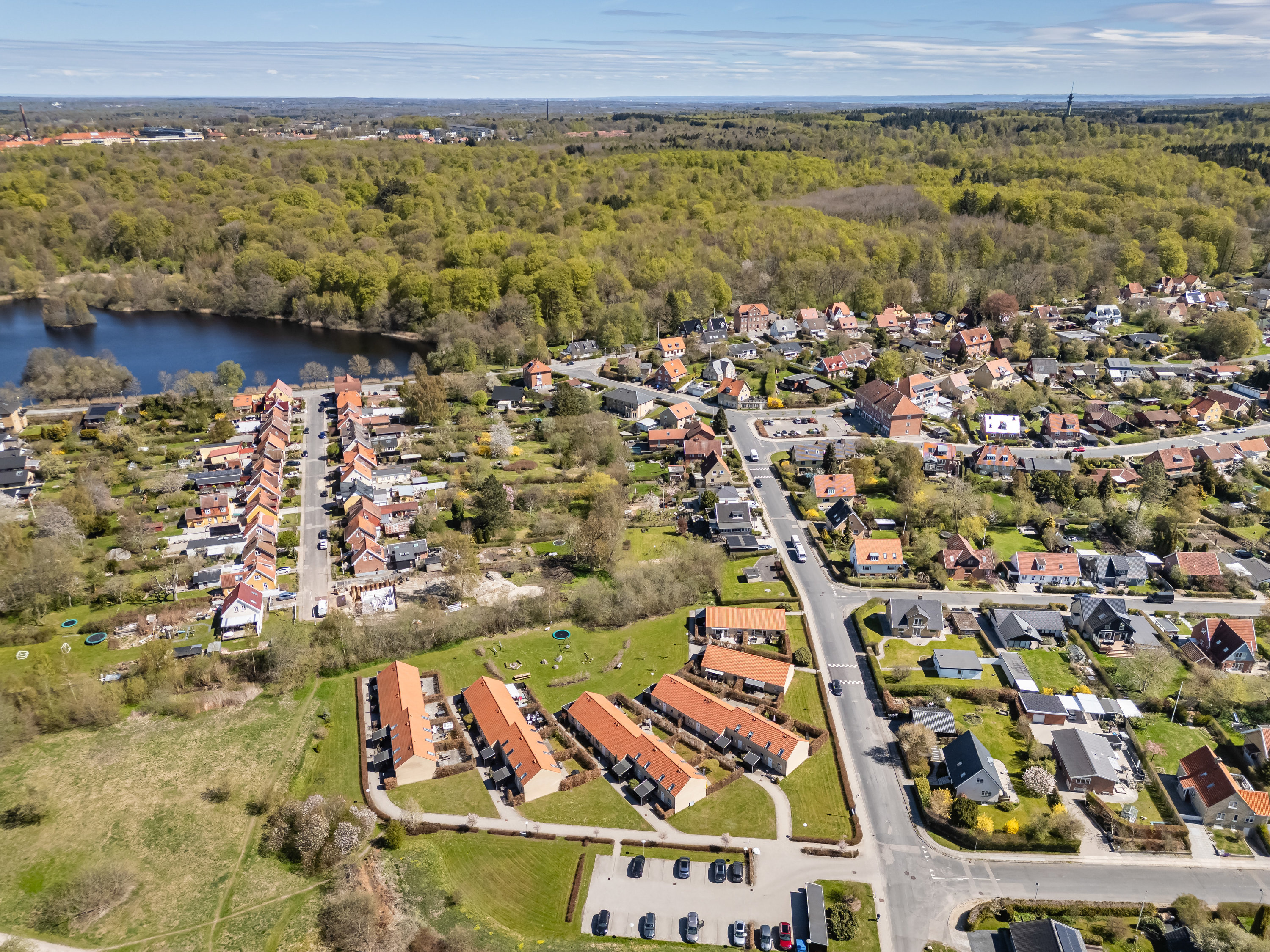 Fremhævet luftfoto billede i fuldskærmstilstand. Billede af Jagtvej 34, 3400 Hillerød