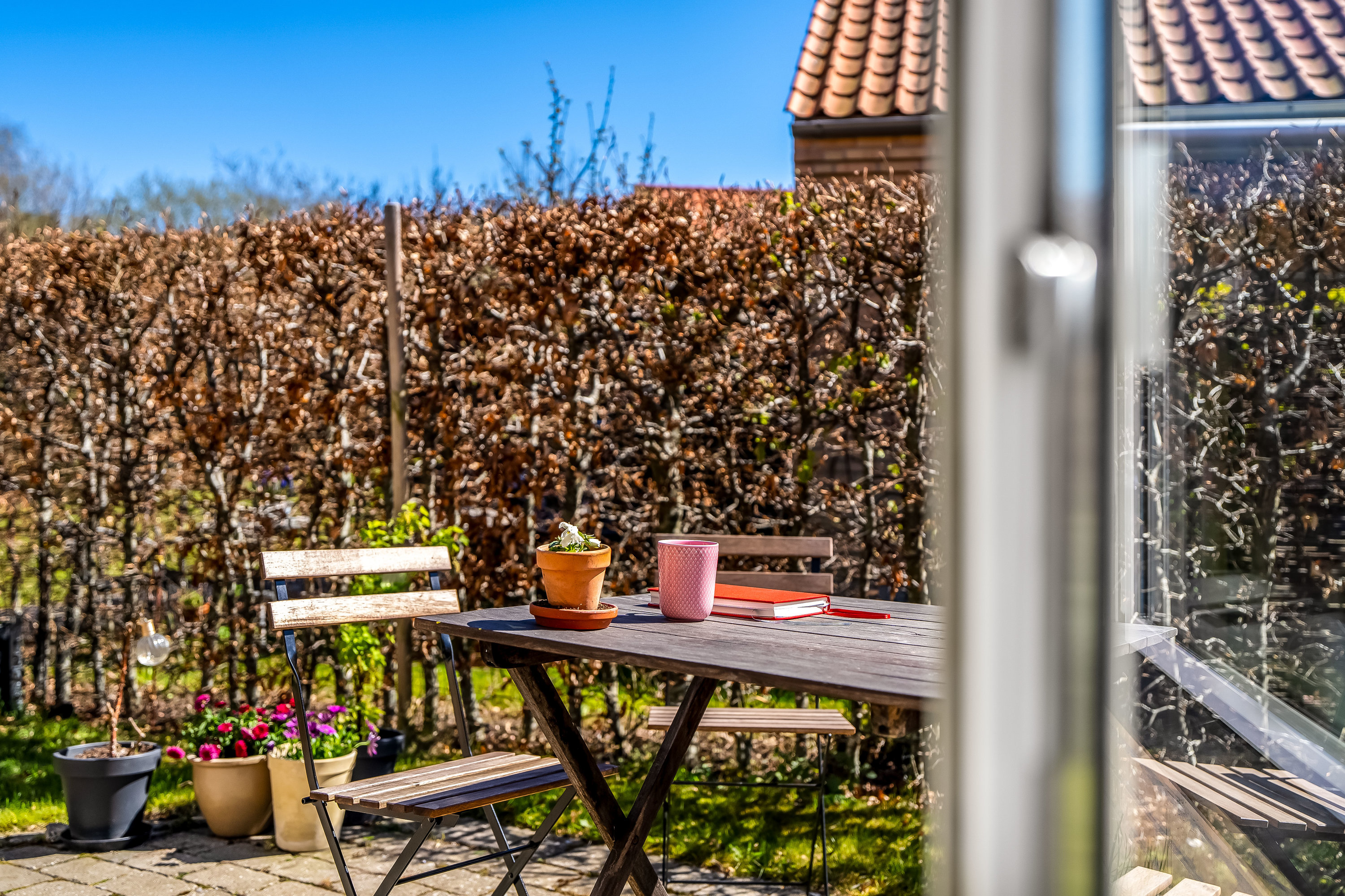 Fremhævet terrasse billede i fuldskærmstilstand. Billede af Jagtvej 34, 3400 Hillerød