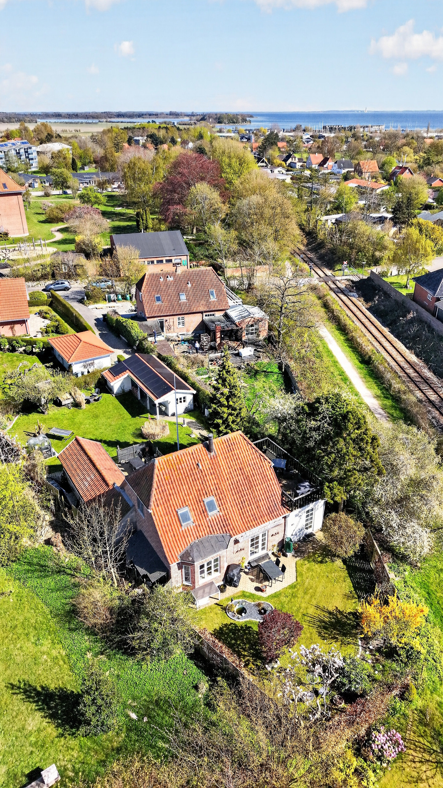 Fremhævet luftfoto billede i fuldskærmstilstand. Billede af Sygehusvej 16, 4500 Nykøbing Sj