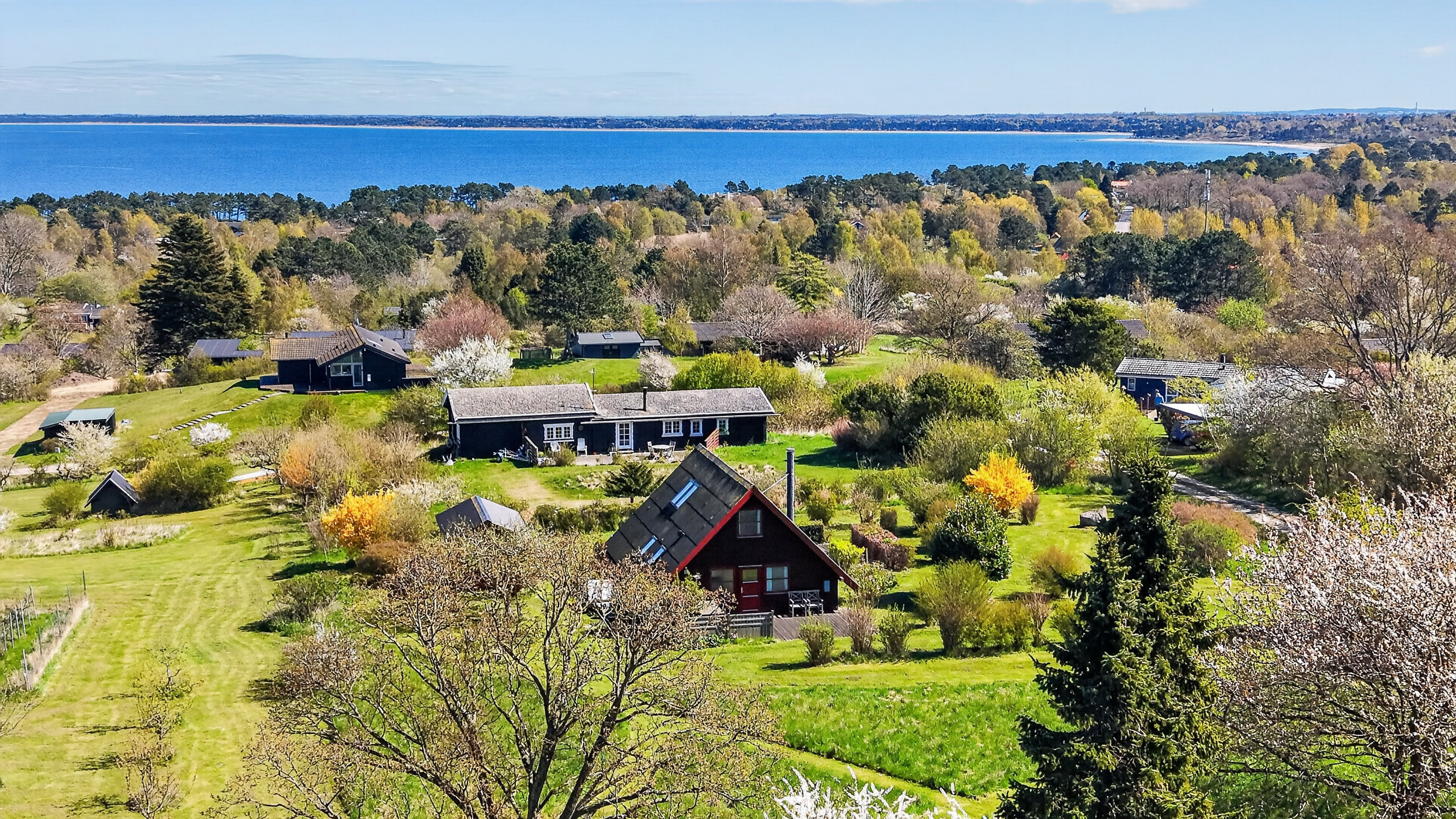 Fremhævet luftfoto billede i fuldskærmstilstand. Billede af Åsen 4, Klint, 4500 Nykøbing Sj