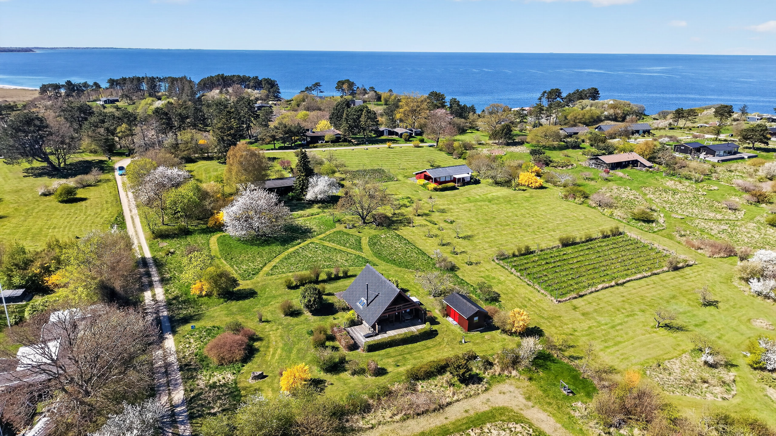 Fremhævet luftfoto billede i fuldskærmstilstand. Billede af Åsen 4, Klint, 4500 Nykøbing Sj
