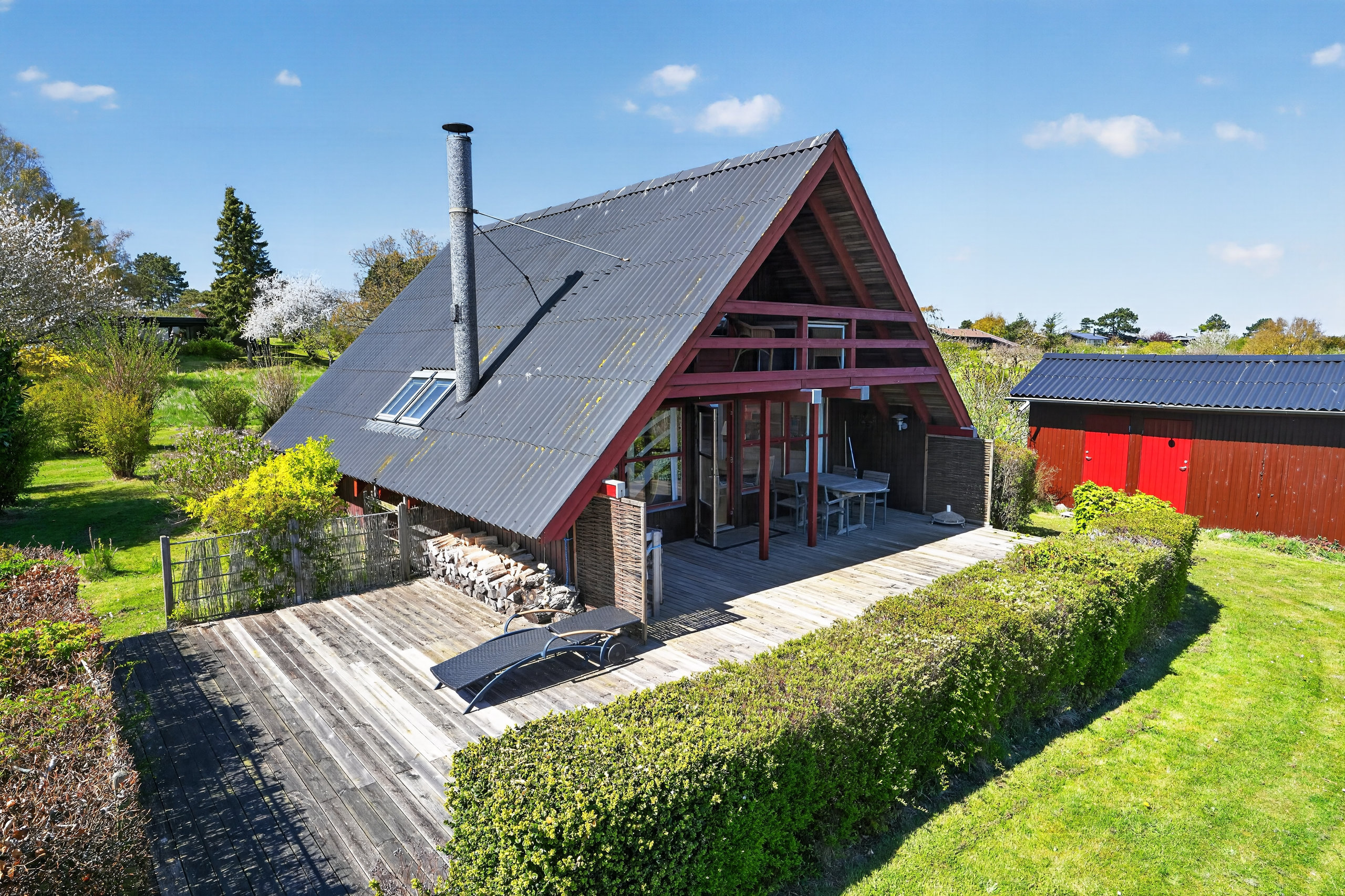 Fremhævet terrasse billede i fuldskærmstilstand. Billede af Åsen 4, Klint, 4500 Nykøbing Sj