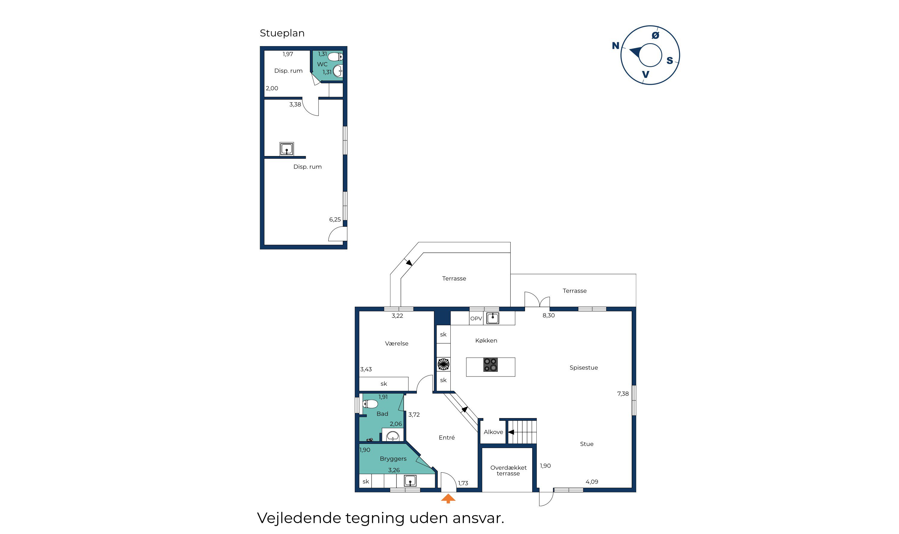 Plantegninger billede af Godthåbsvej 1, Astrup, 9800 Hjørring