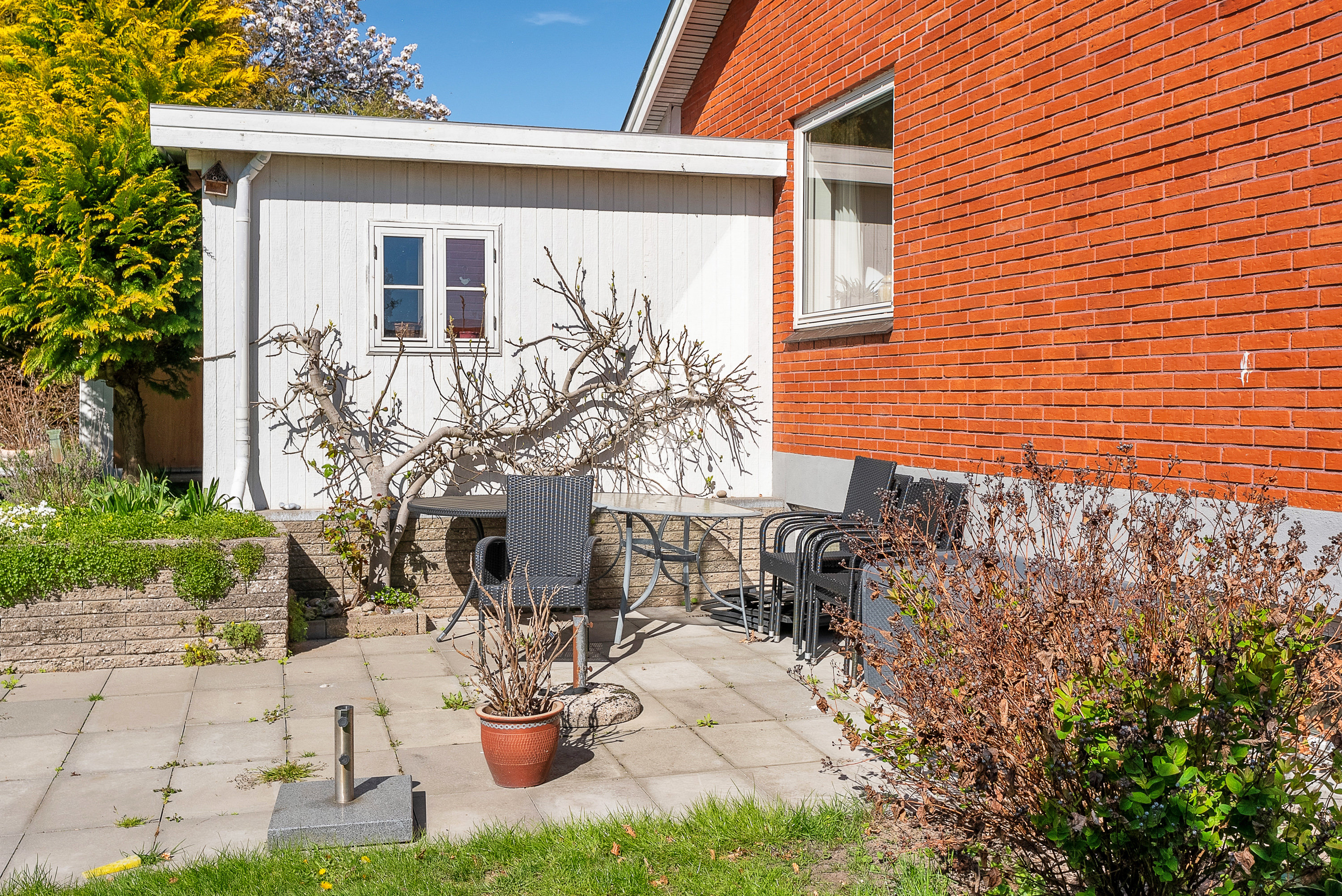Fremhævet terrasse billede i fuldskærmstilstand. Billede af Ravnebjerg 8, 5600 Faaborg