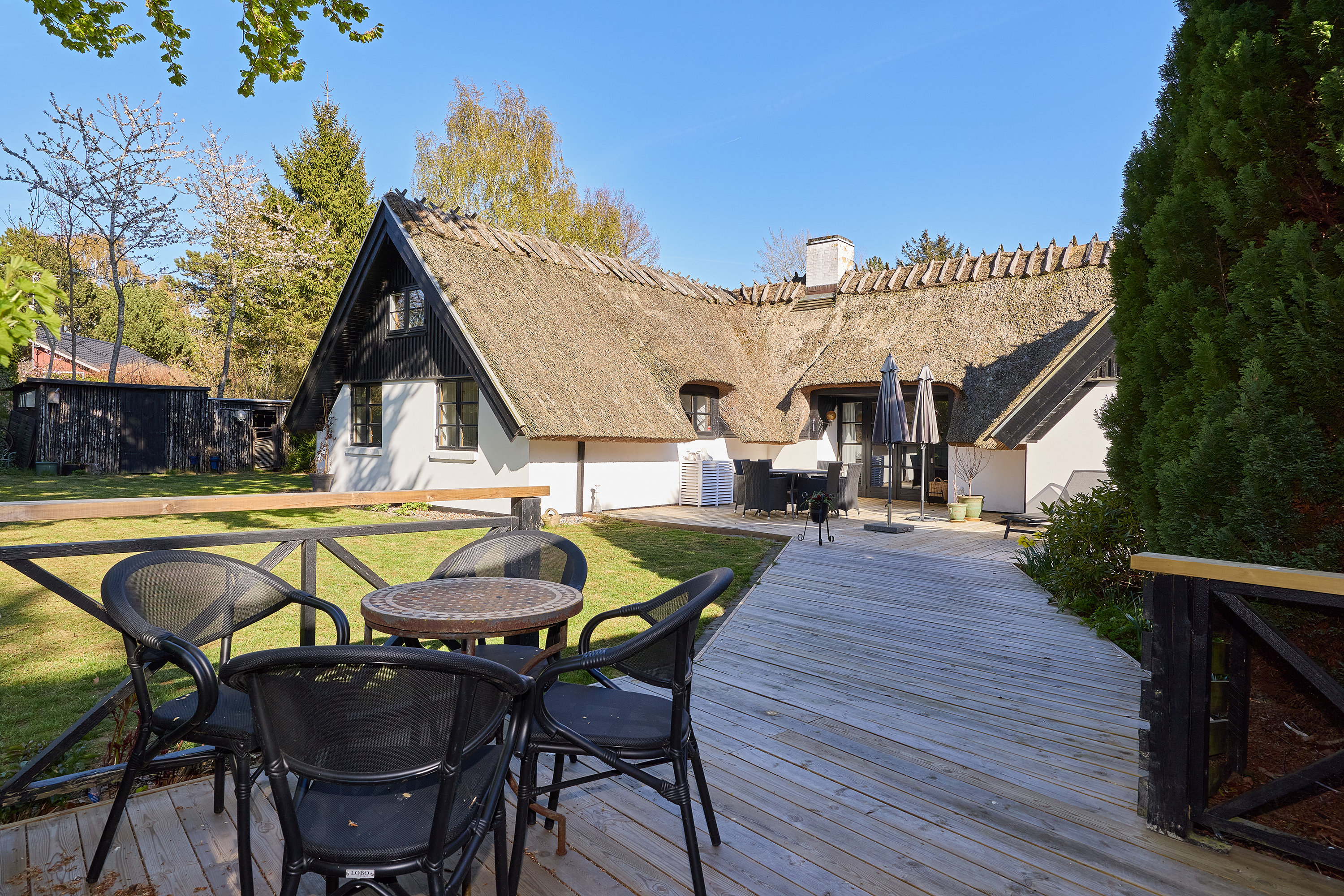 Fremhævet terrasse billede i fuldskærmstilstand. Billede af Byåsen 55, Rødkilde, 3250 Gilleleje