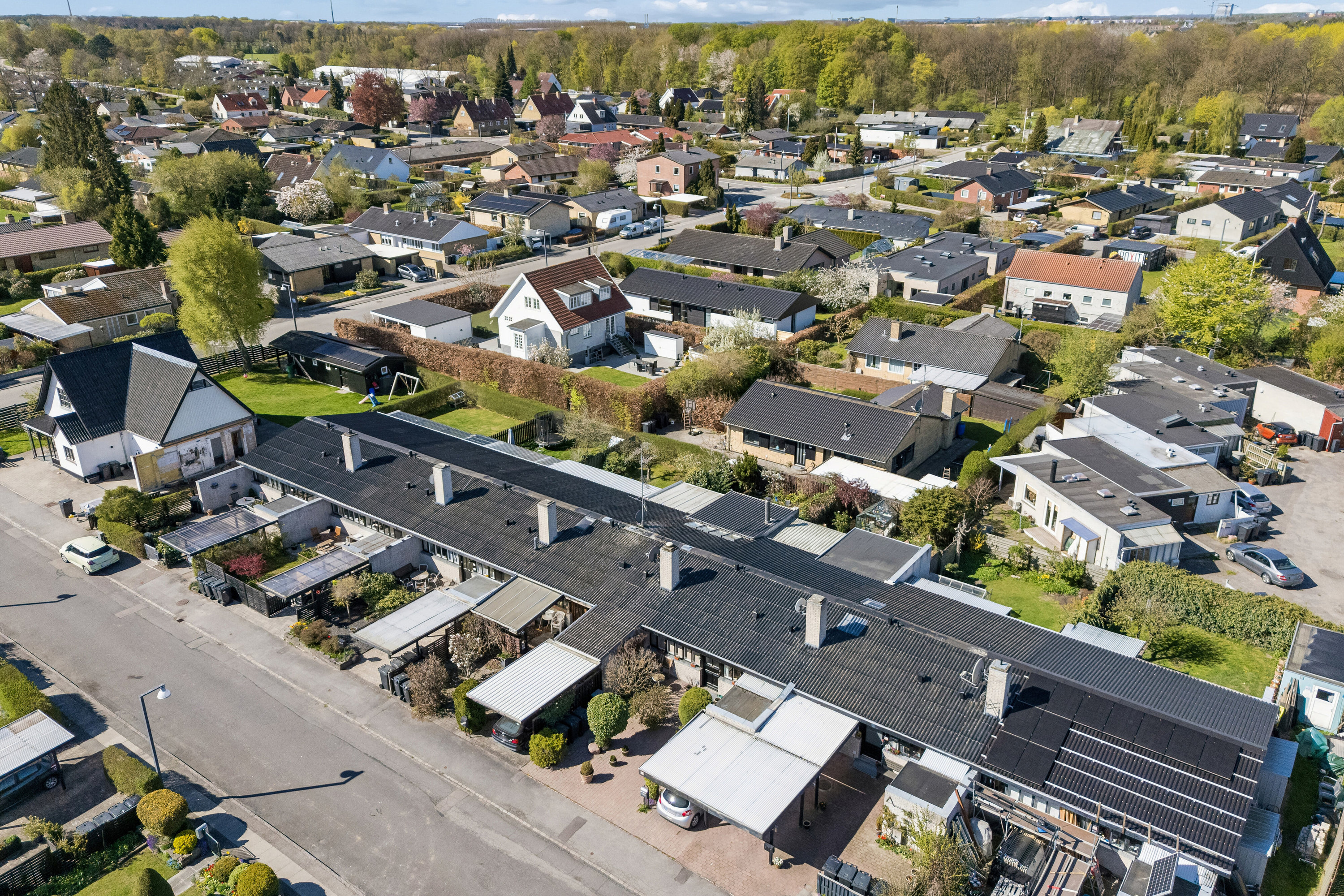 Fremhævet luftfoto billede i fuldskærmstilstand. Billede af Knud Anchers Vej 70B, 2610 Rødovre