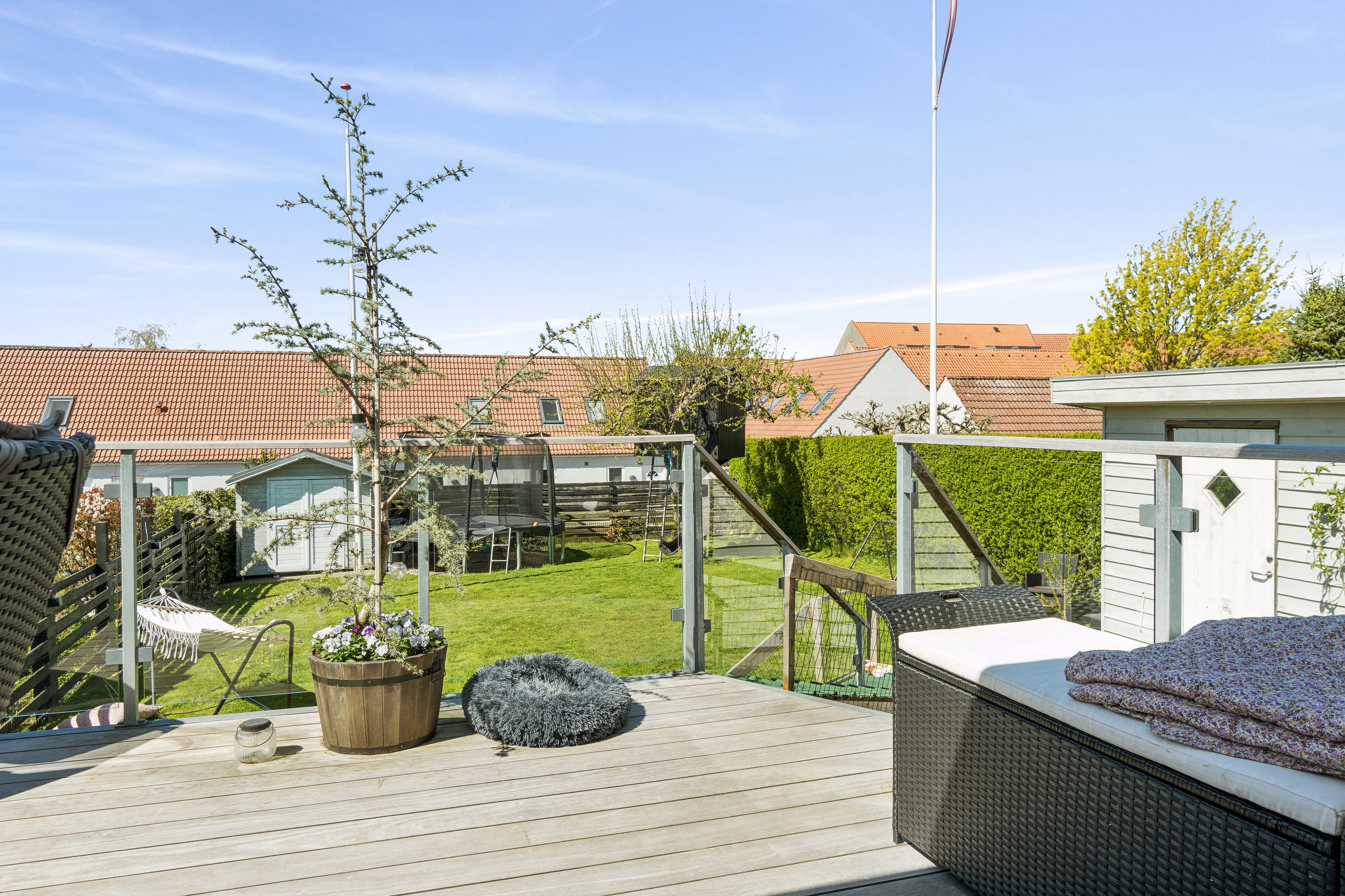 Fremhævet terrasse billede i fuldskærmstilstand. Billede af Fredensgade 10, 4200 Slagelse