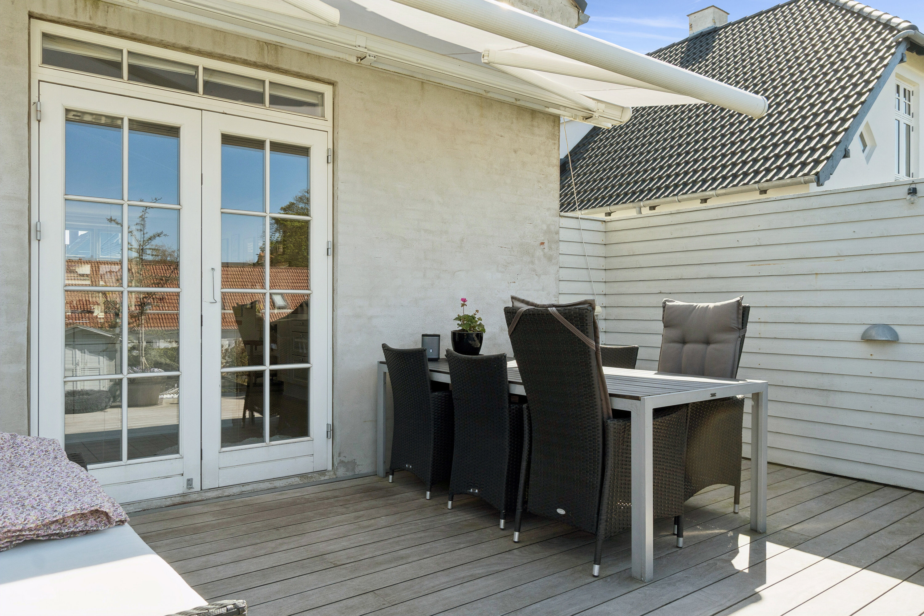 Fremhævet terrasse billede i fuldskærmstilstand. Billede af Fredensgade 10, 4200 Slagelse