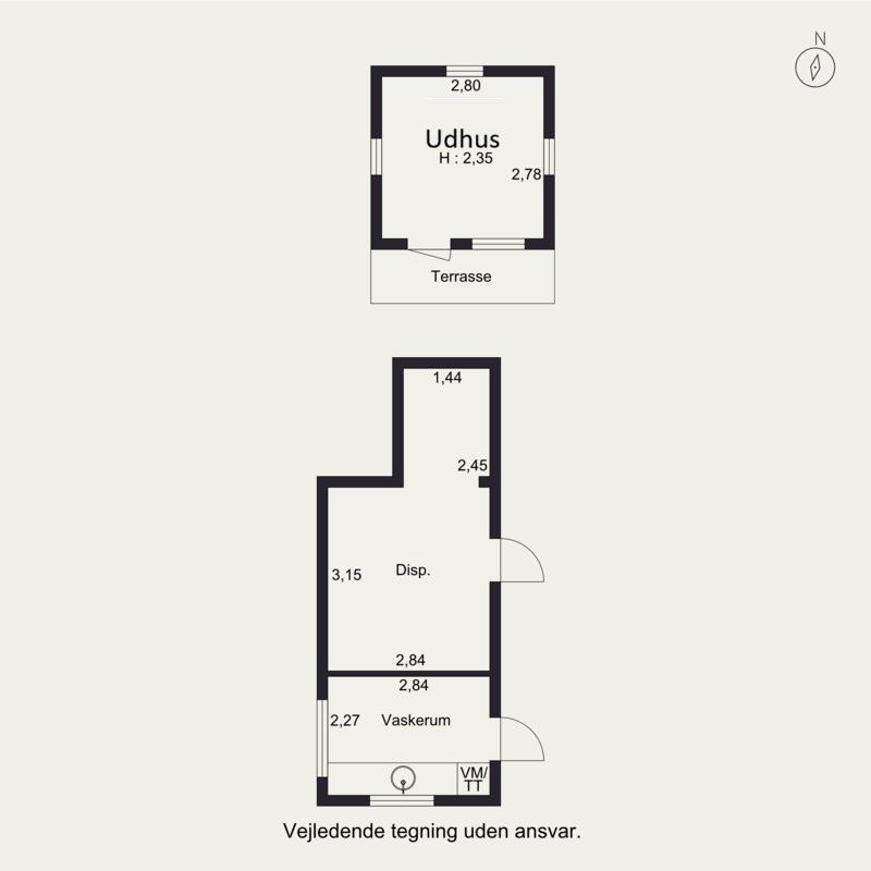 Plantegninger billede af Hasselvænget 17, Dyngby Strand, 8300 Odder