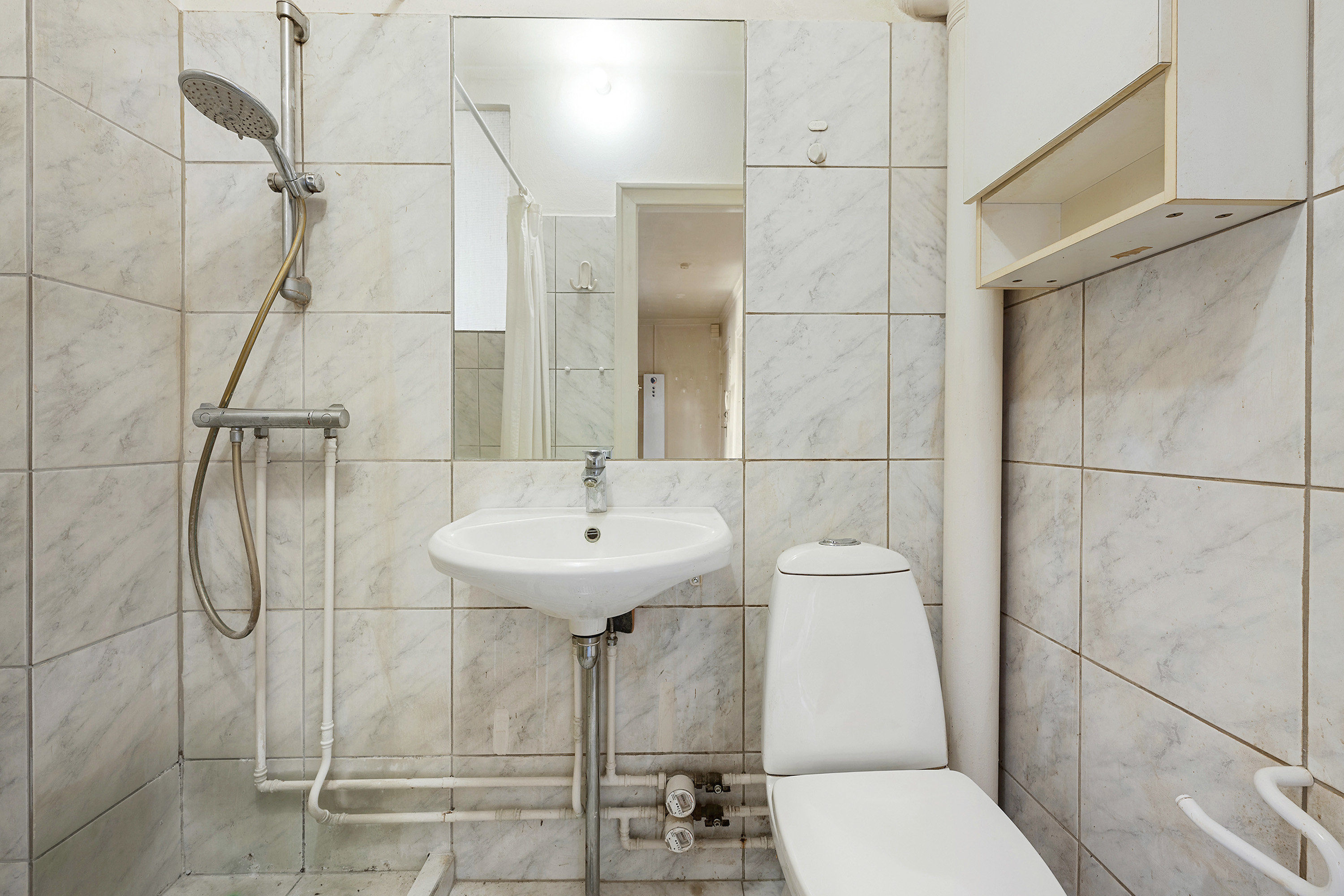 Fremhævet badeværelse billede i fuldskærmstilstand. Billede af Ordrupvej 67, 2. th., 2920 Charlottenlund