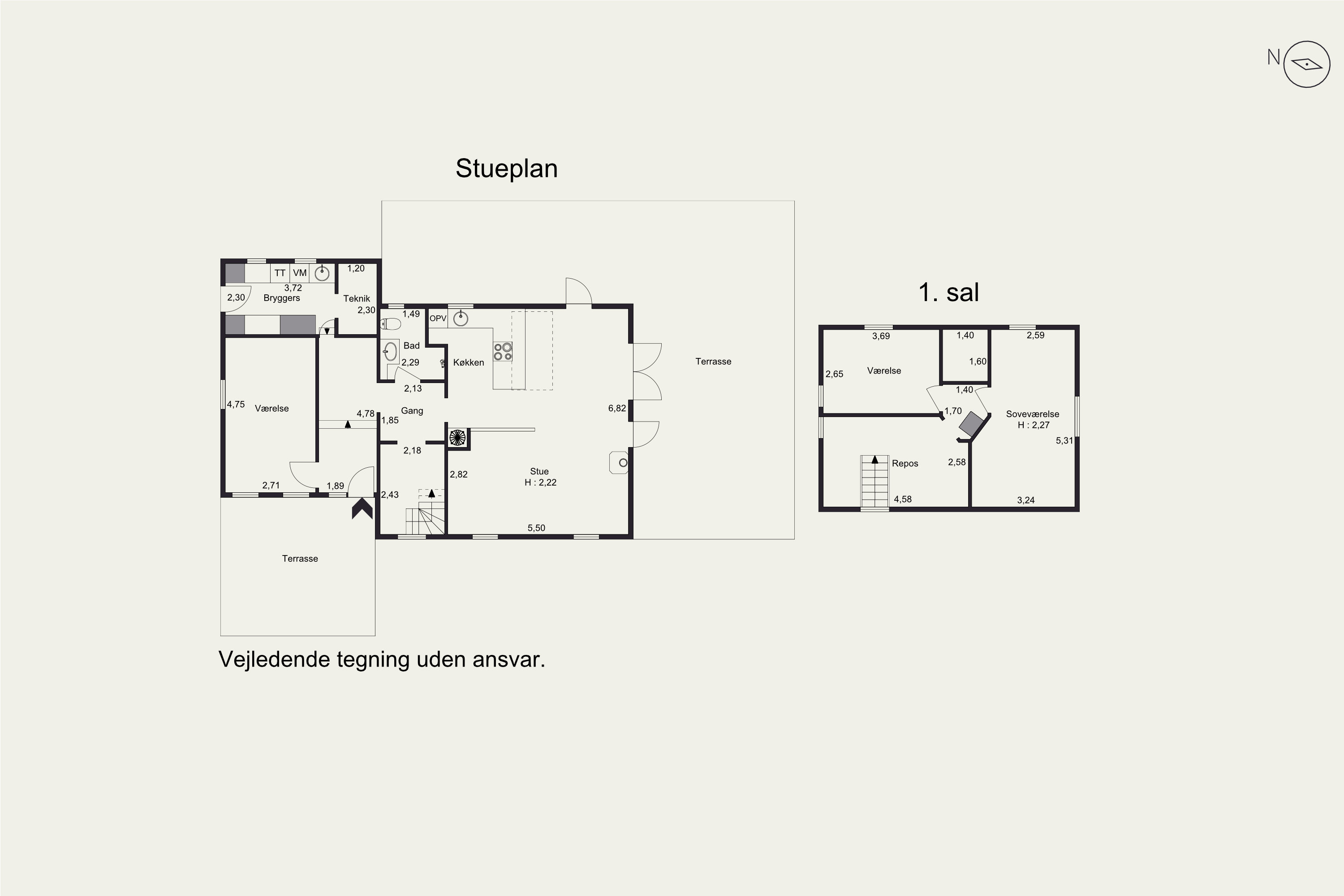 Plantegninger billede af Gramvej 11, Gram, 8783 Hornsyld