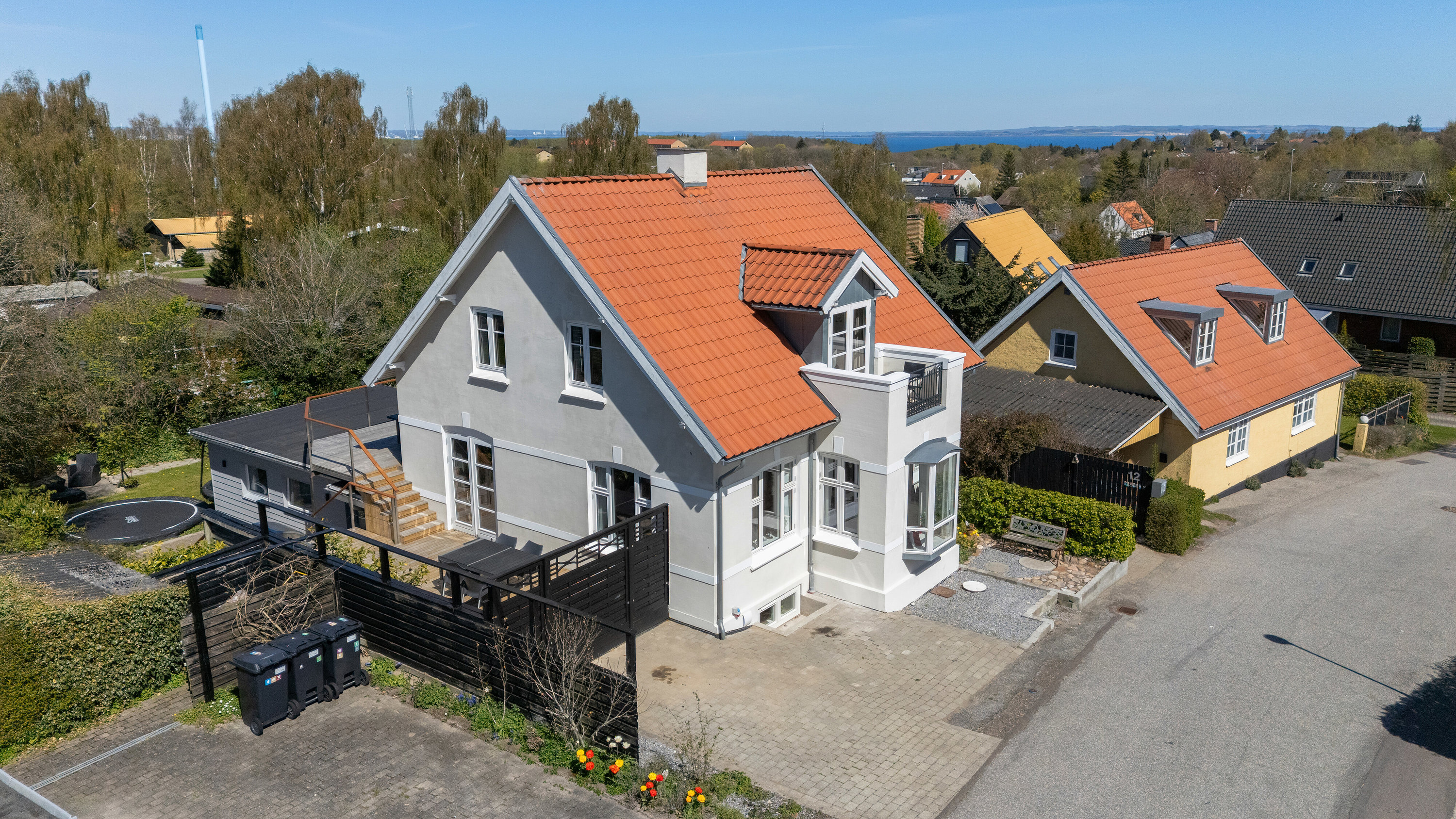 Fremhævet luftfoto billede i fuldskærmstilstand. Billede af Jelshøjvænget 12, Skåde, 8270 Højbjerg