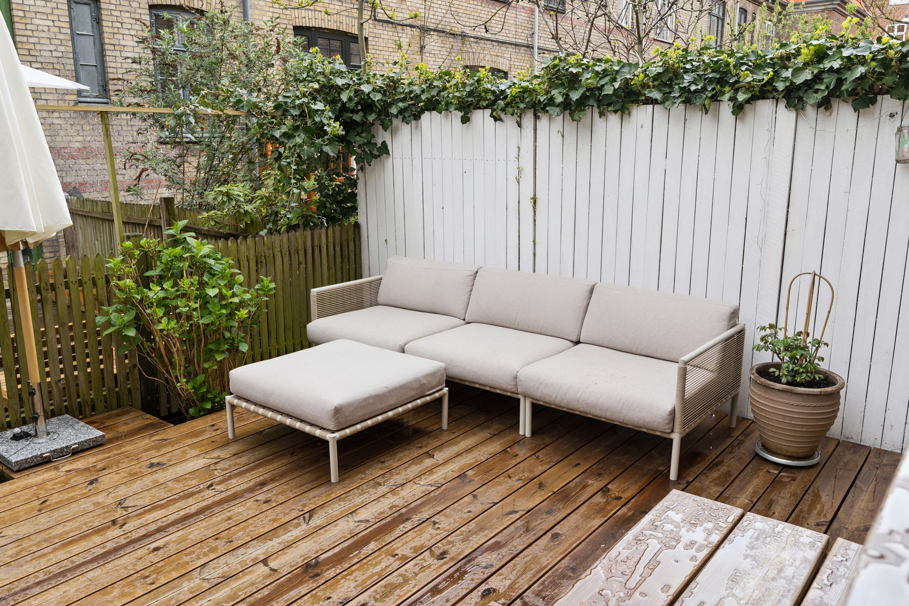 Fremhævet terrasse billede i fuldskærmstilstand. Billede af H.P. Ørums Gade 41, st.., 2100 København Ø