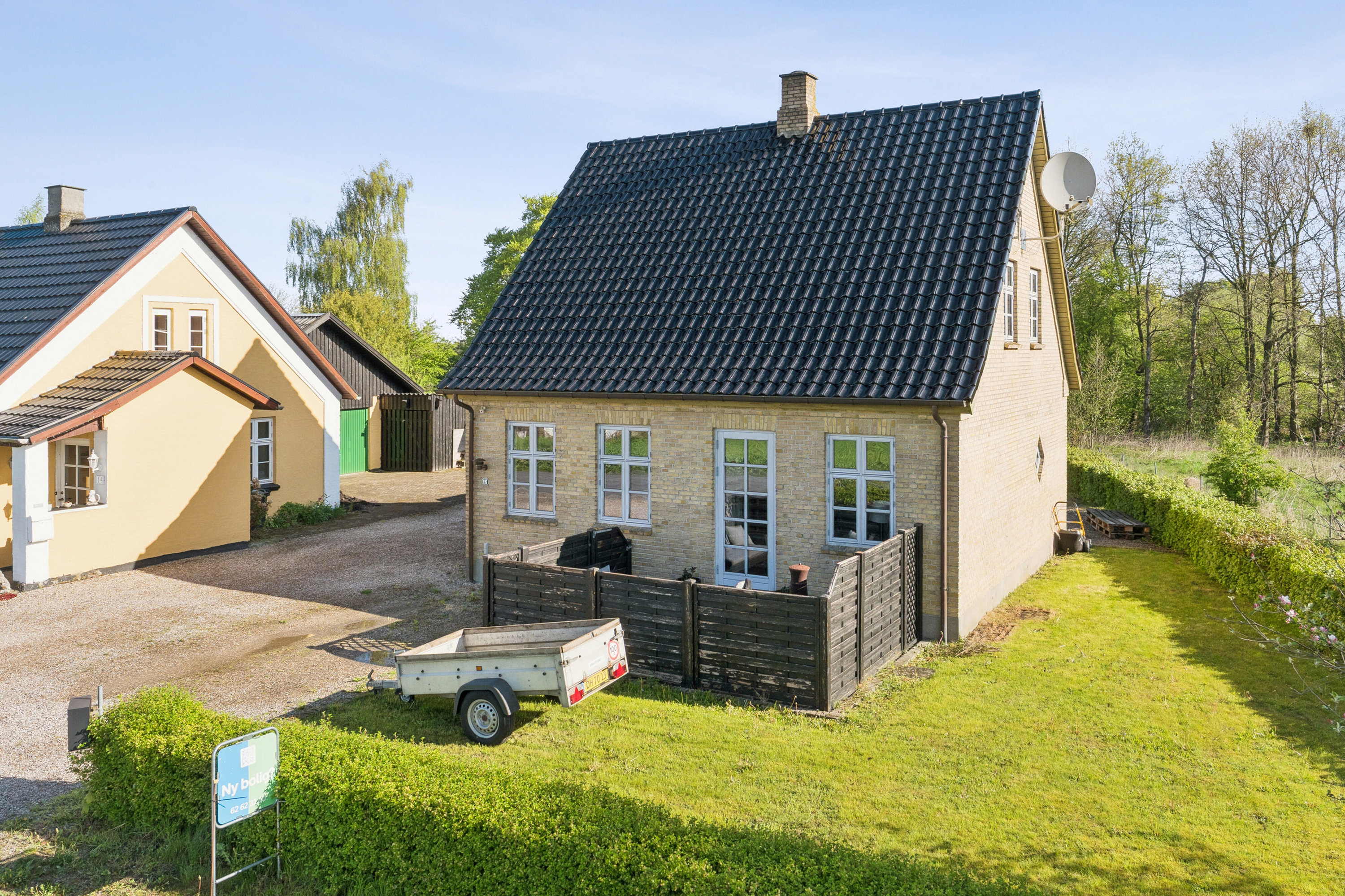 Fremhævet set fra haven billede i fuldskærmstilstand. Billede af Nyborgvej 16, Sødinge, 5750 Ringe