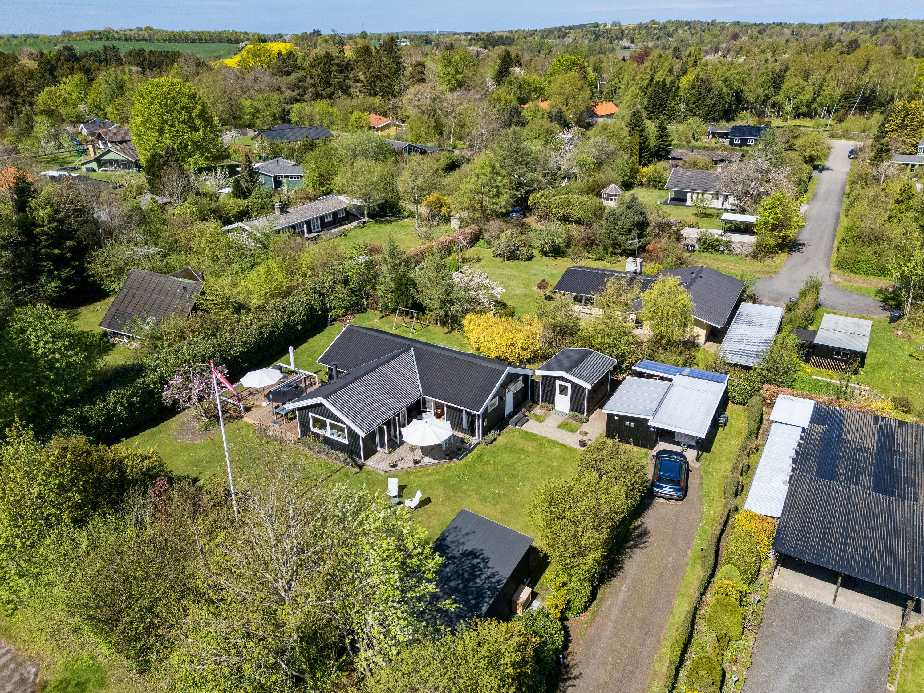Fremhævet luftfoto billede i fuldskærmstilstand. Billede af Ny-Ager 18, Villingerød, 3120 Dronningmølle