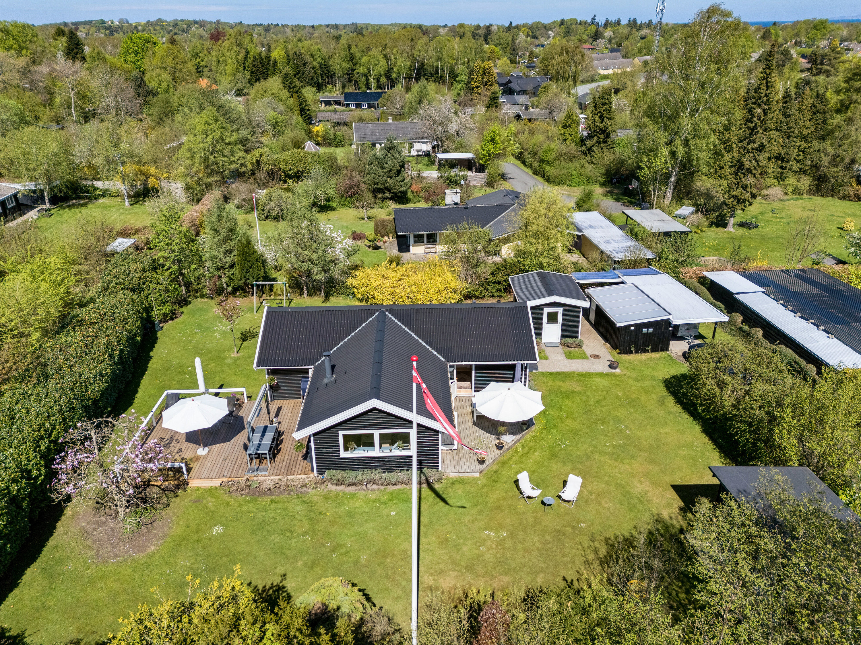 Fremhævet luftfoto billede i fuldskærmstilstand. Billede af Ny-Ager 18, Villingerød, 3120 Dronningmølle