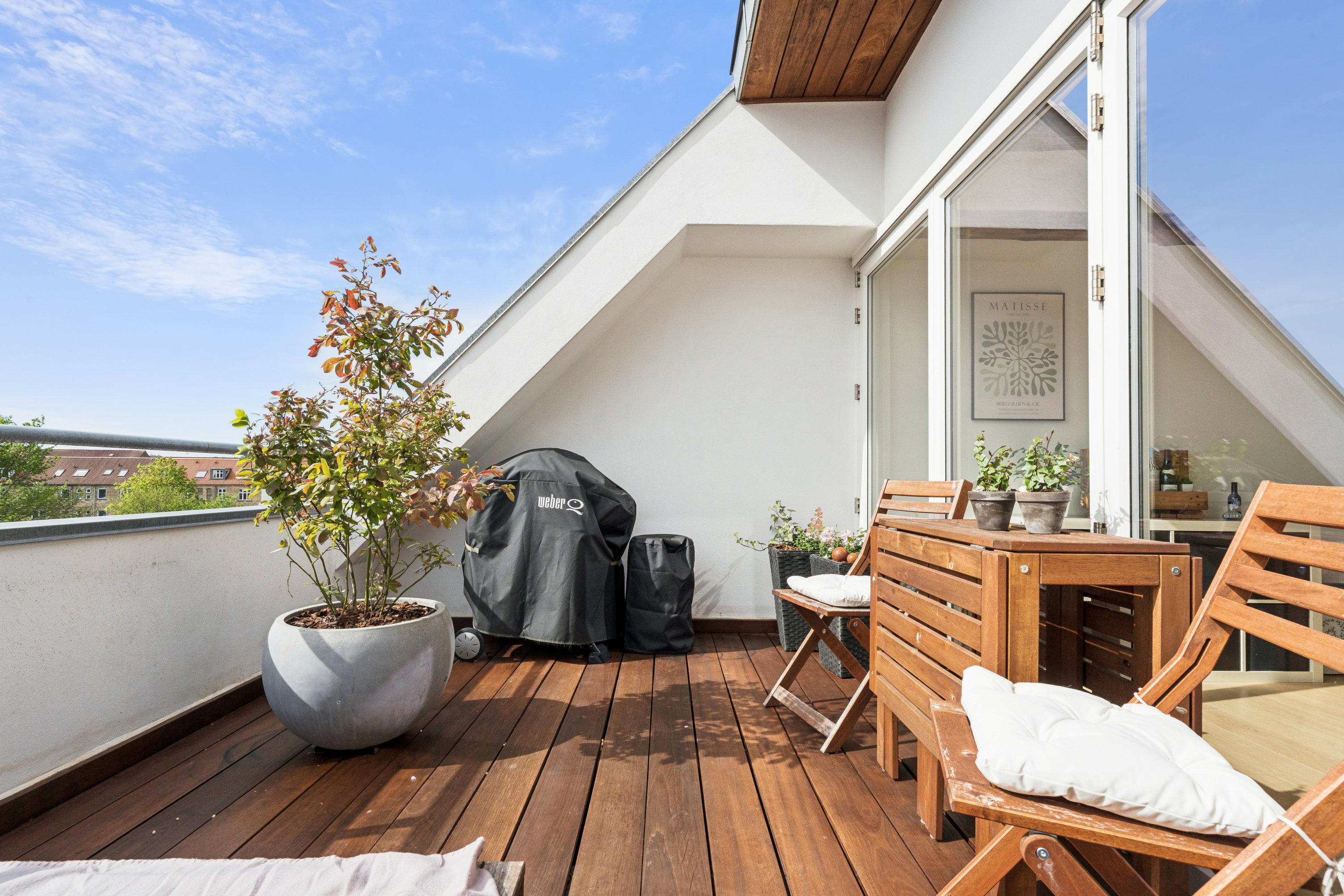 Fremhævet terrasse billede i fuldskærmstilstand. Billede af Sjællandsgade 100, 1. tv., 9000 Aalborg