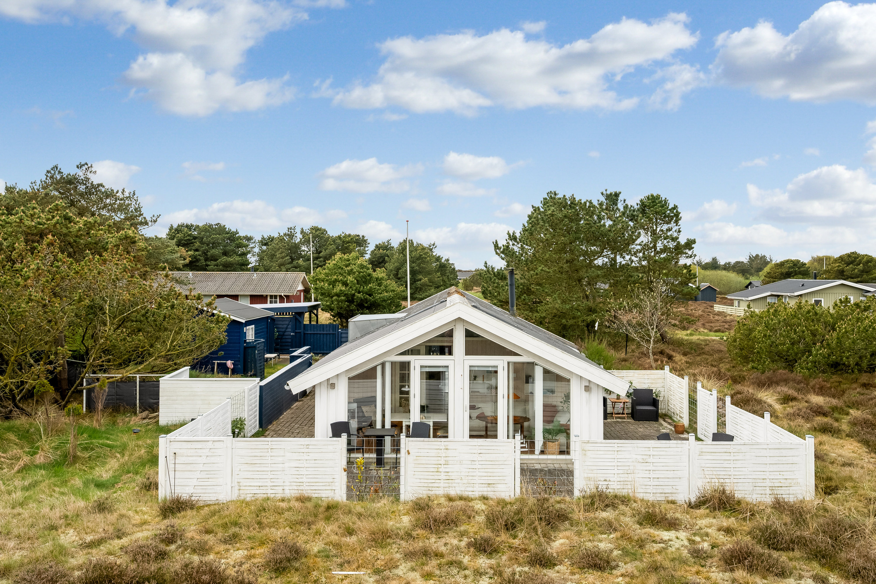 Fremhævet facade billede i fuldskærmstilstand. Billede af Hedemarken 37, Rindby, 6720 Fanø