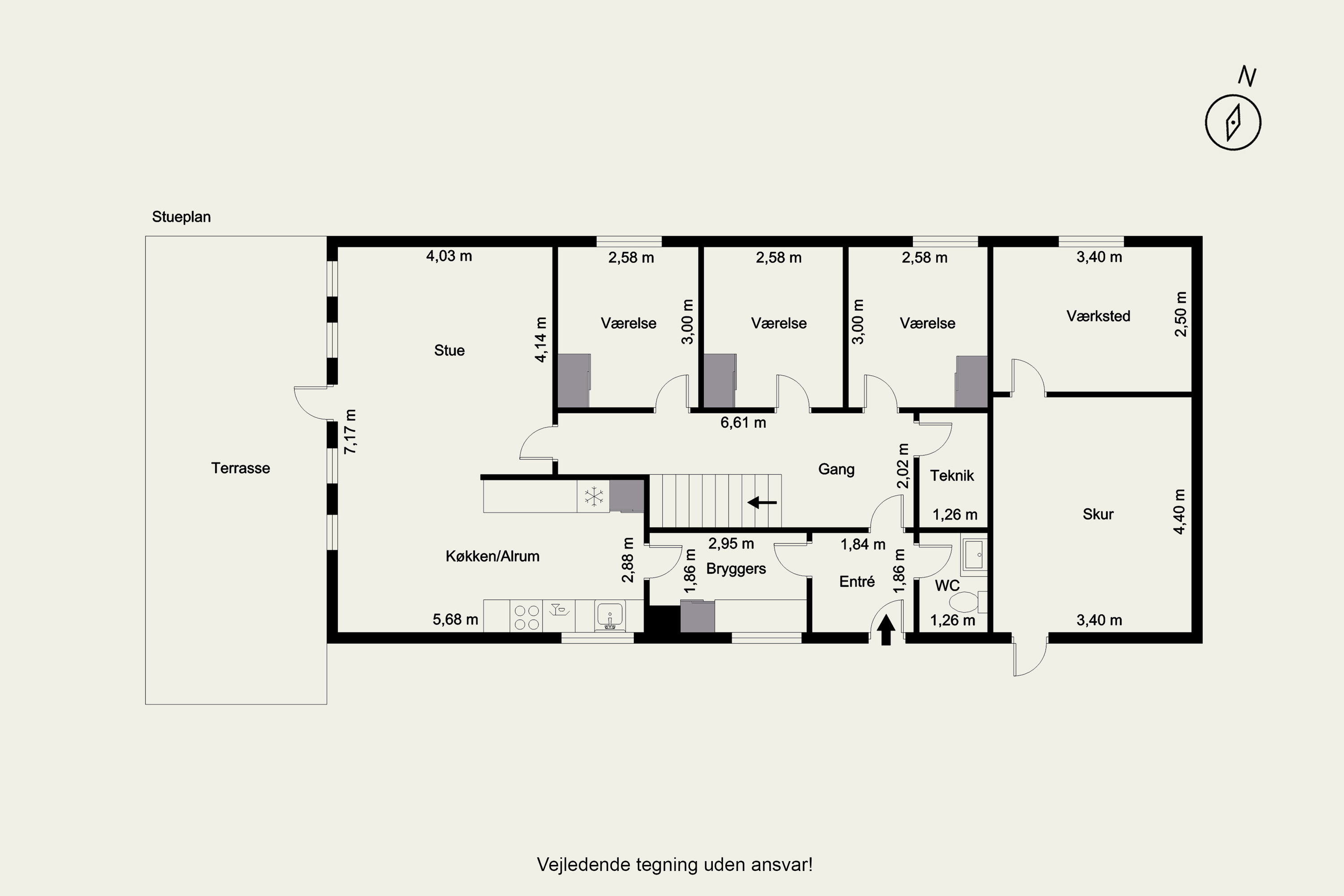 Plantegninger billede af Violvej 96A, 6880 Tarm