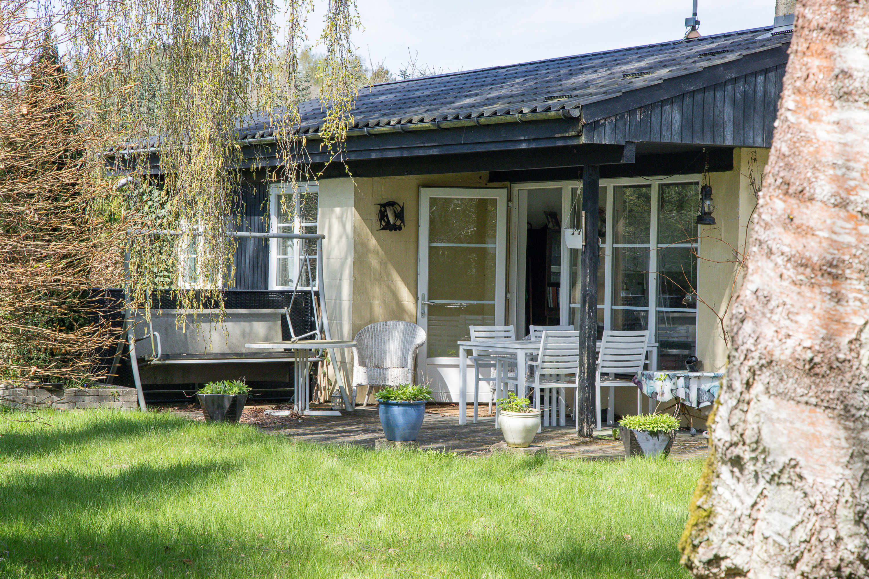 Fremhævet terrasse billede i fuldskærmstilstand. Billede af Sølyst 1, Grauballe, 8600 Silkeborg