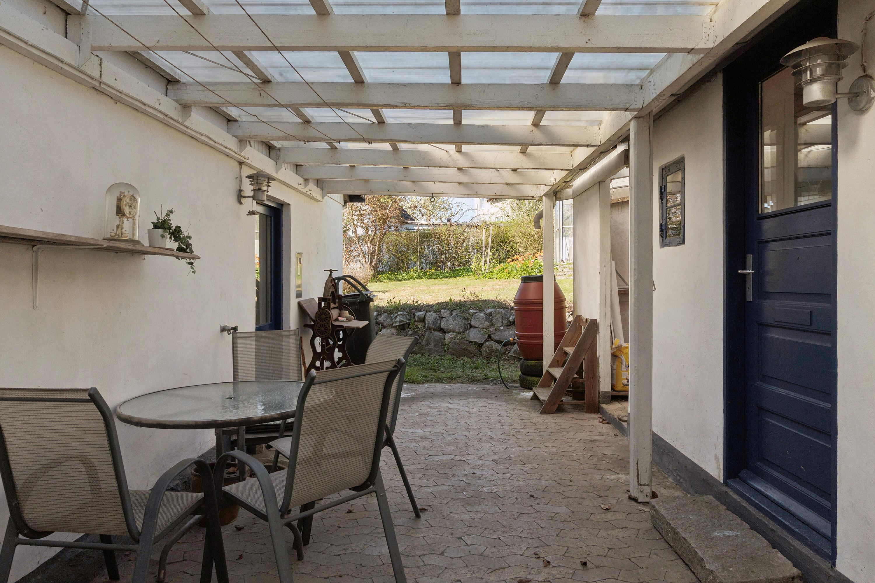Fremhævet overdækket terrasse billede i fuldskærmstilstand. Billede af Nederlandsvej 12, Gelsted, 4160 Herlufmagle