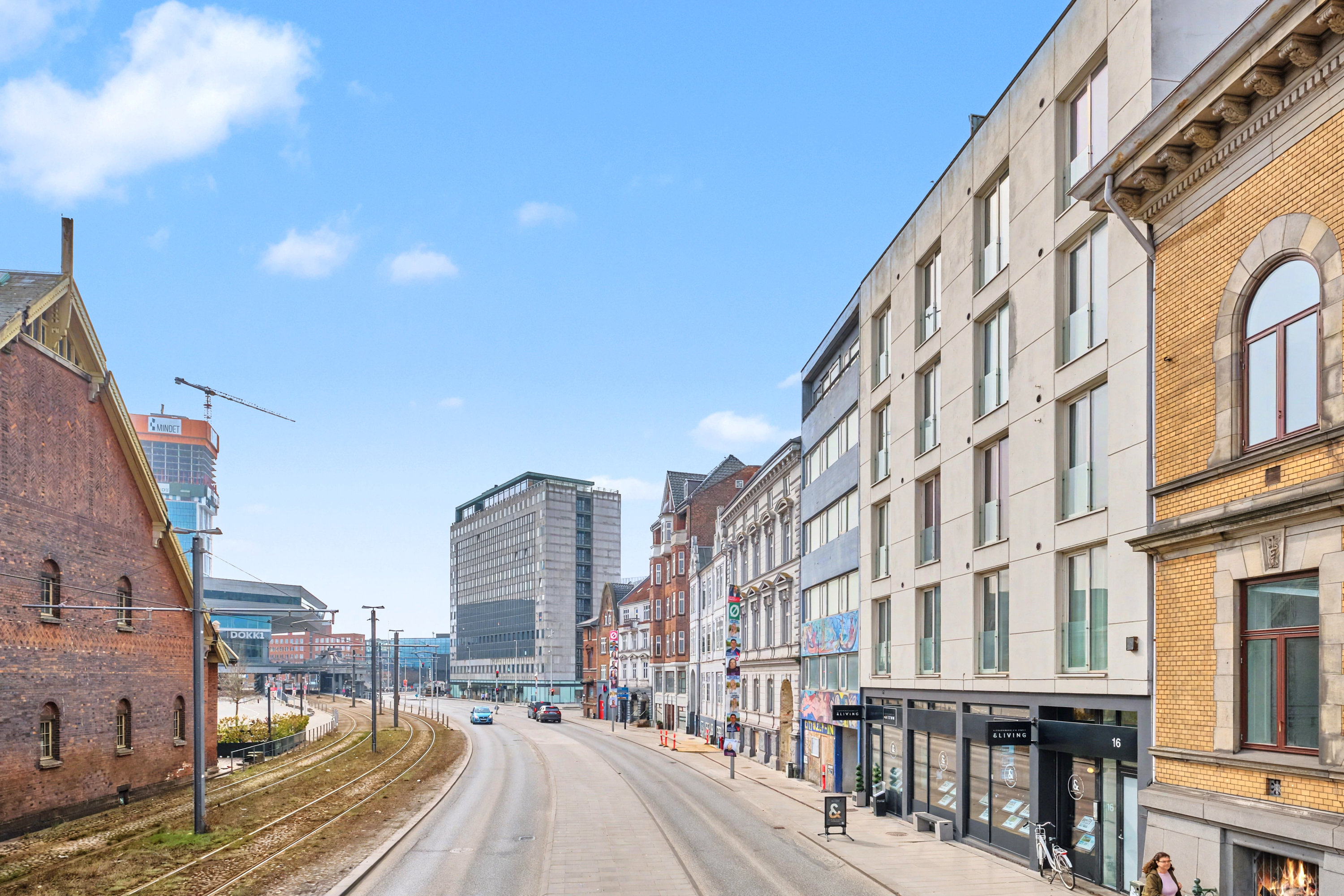 Fremhævet facade billede i fuldskærmstilstand. Billede af Havnegade 16, 2. mf., 8000 Aarhus C