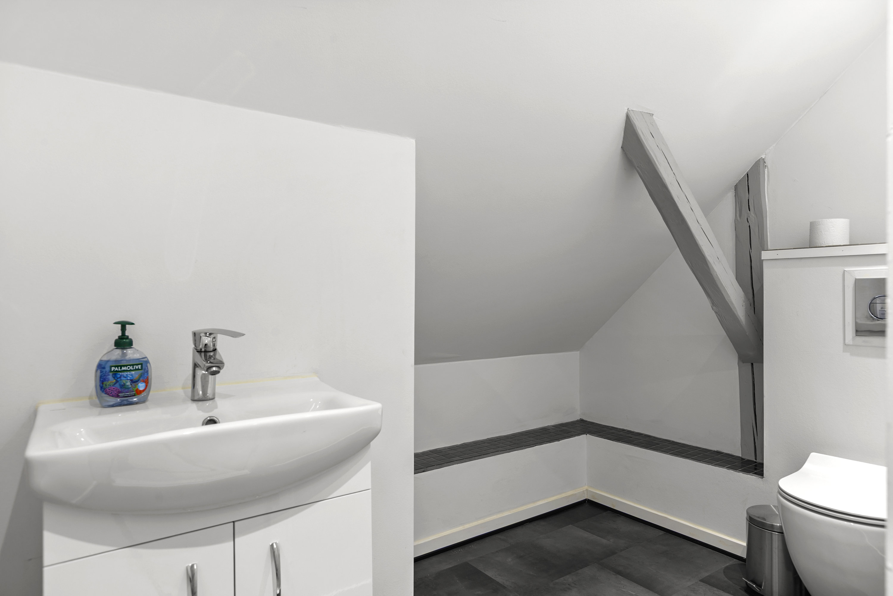 Fremhævet toilet billede i fuldskærmstilstand. Billede af Merløsevej 17, 4296 Nyrup