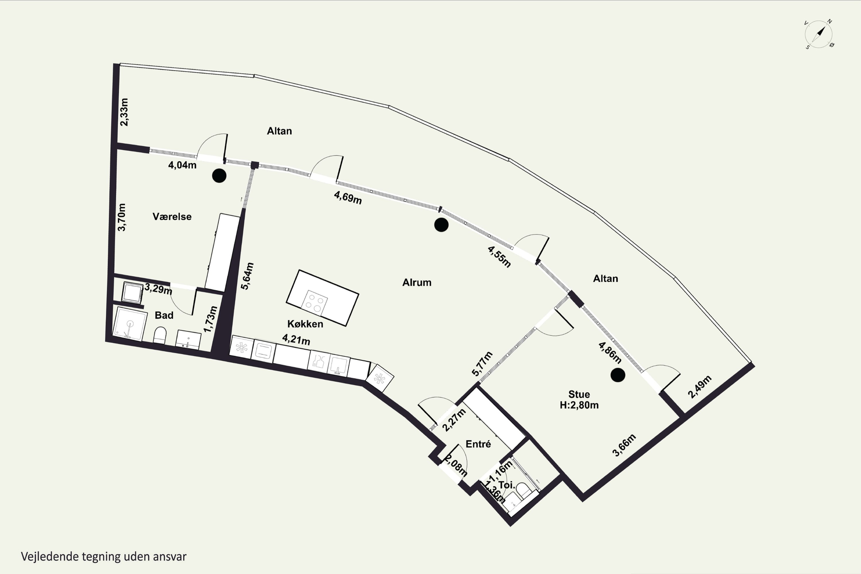 Plantegninger billede af Islands Brygge 32A, 6. 659., 2300 København S