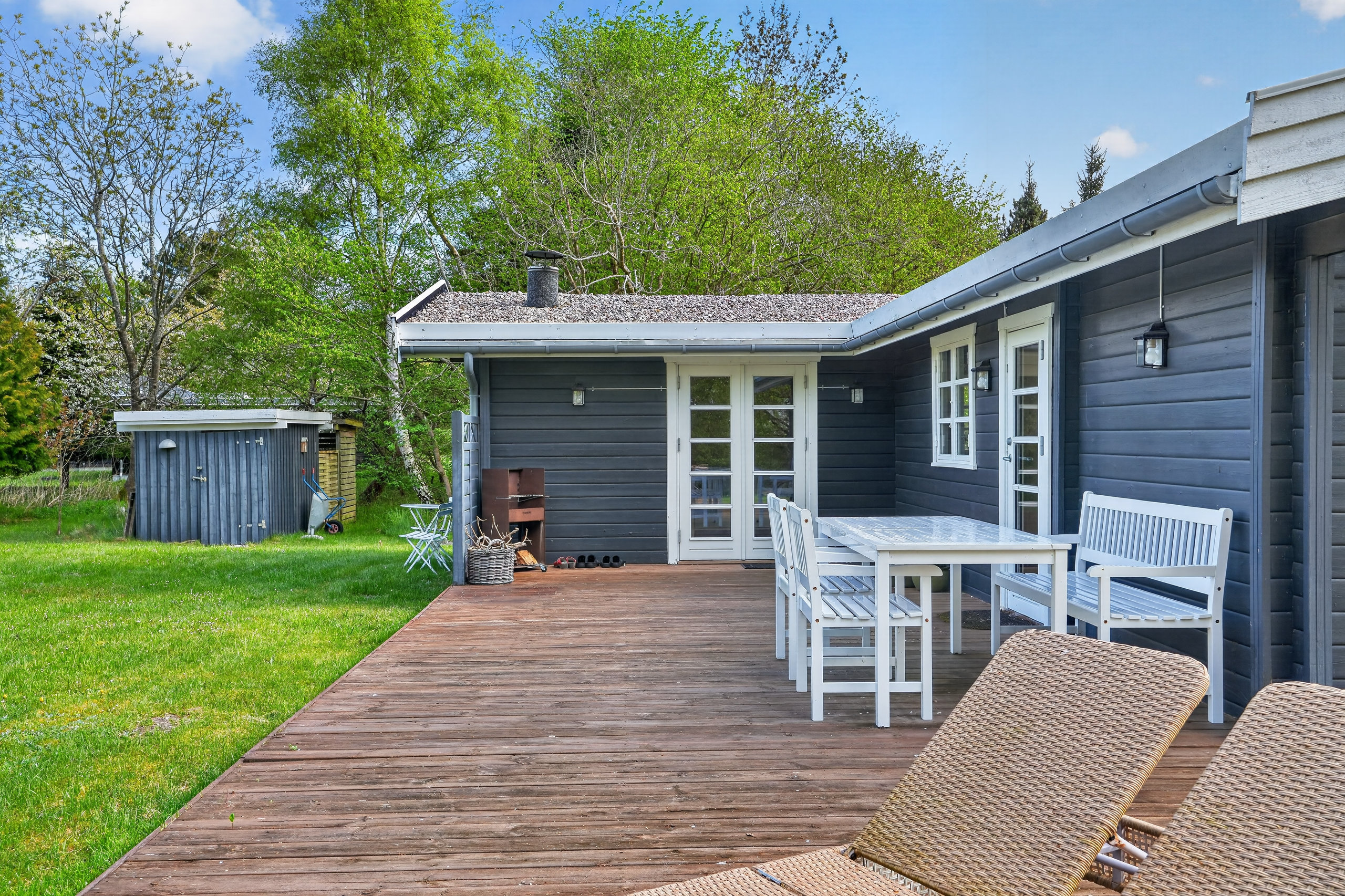 Fremhævet terrasse billede i fuldskærmstilstand. Billede af Skovbovej 3, 4500 Nykøbing Sj