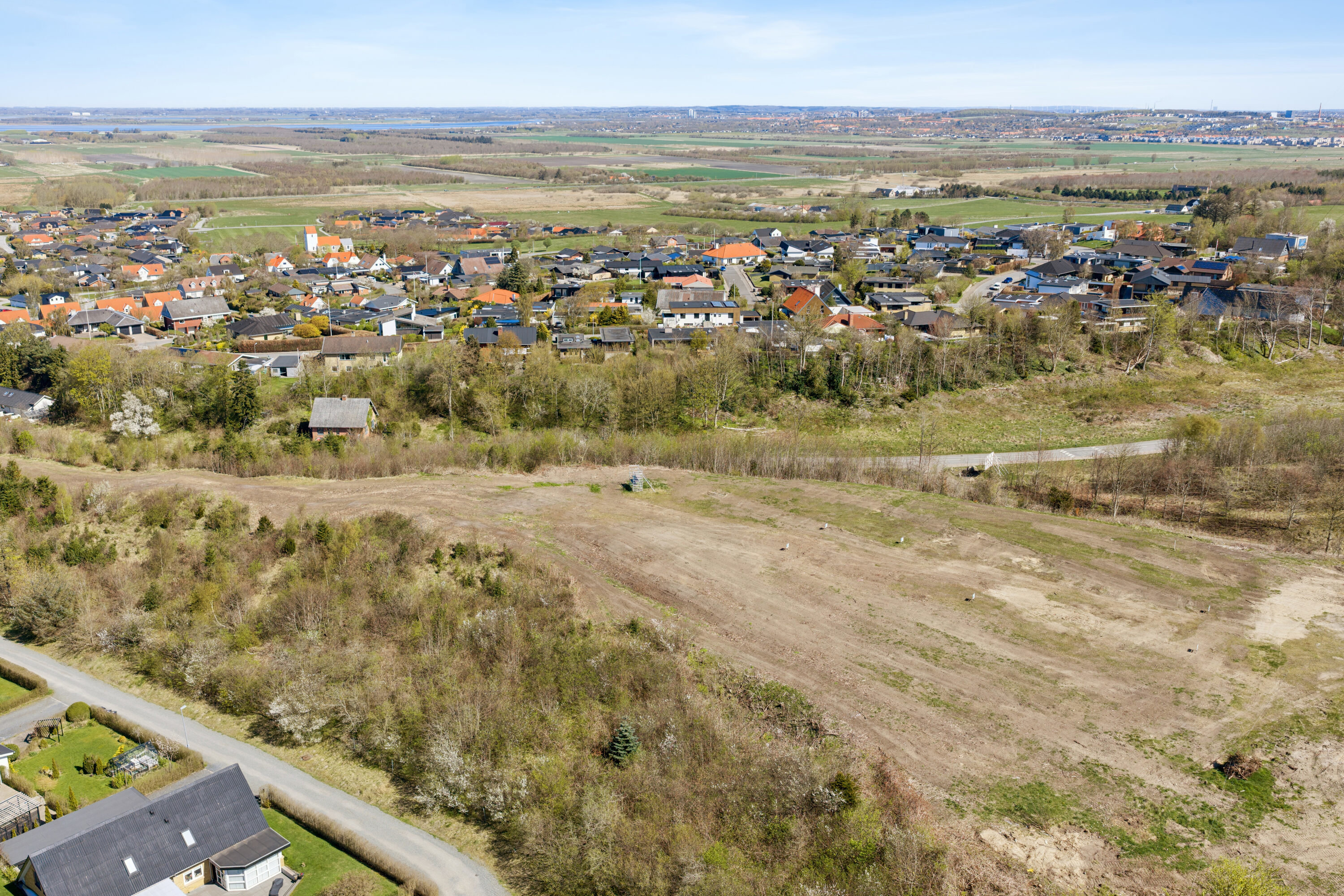 Fremhævet luftfoto billede i fuldskærmstilstand. Billede af Beethovensvej 4, Frejlev, 9200 Aalborg SV