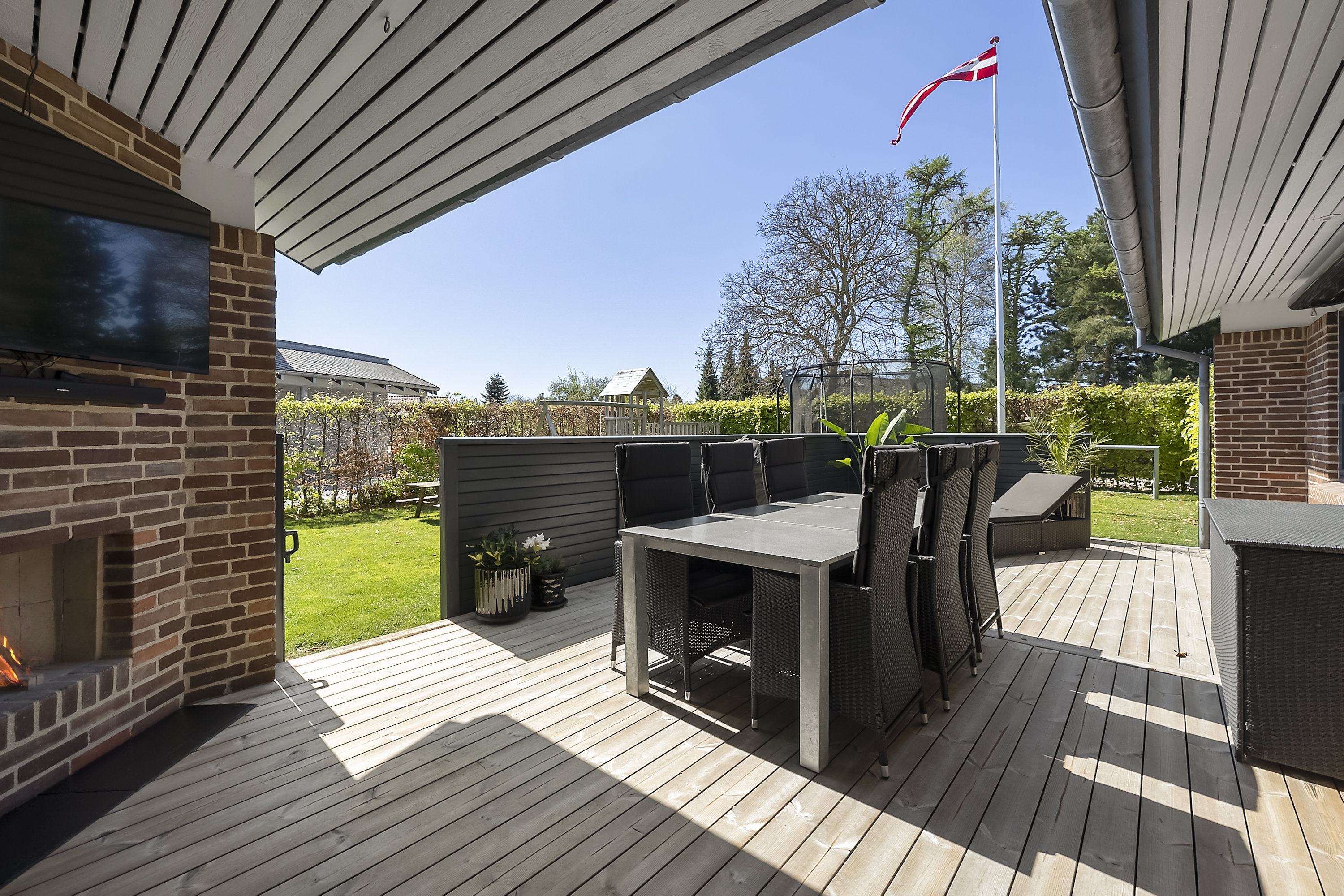 Fremhævet overdækket terrasse billede i fuldskærmstilstand. Billede af Sommervej 15, Korsør Syd, 4220 Korsør