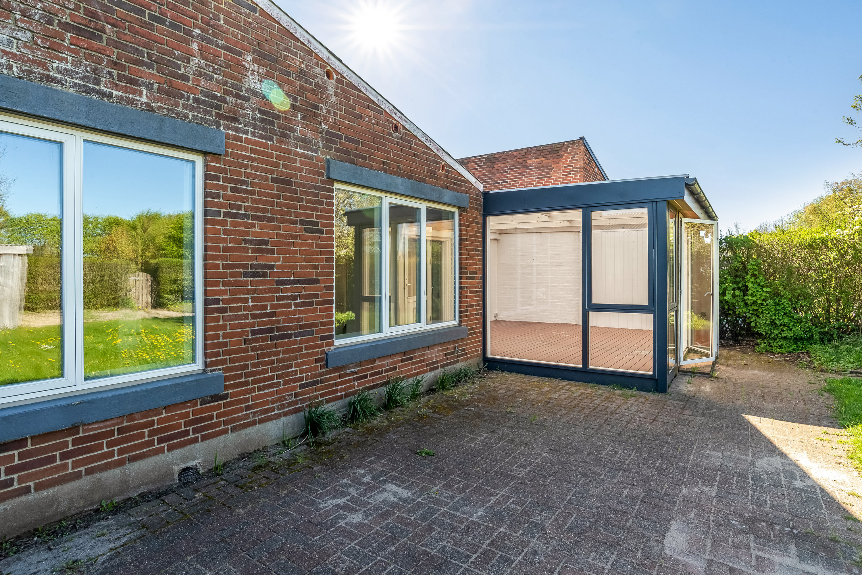 Fremhævet terrasse billede i fuldskærmstilstand. Billede af Bachsvej 134, 7500 Holstebro