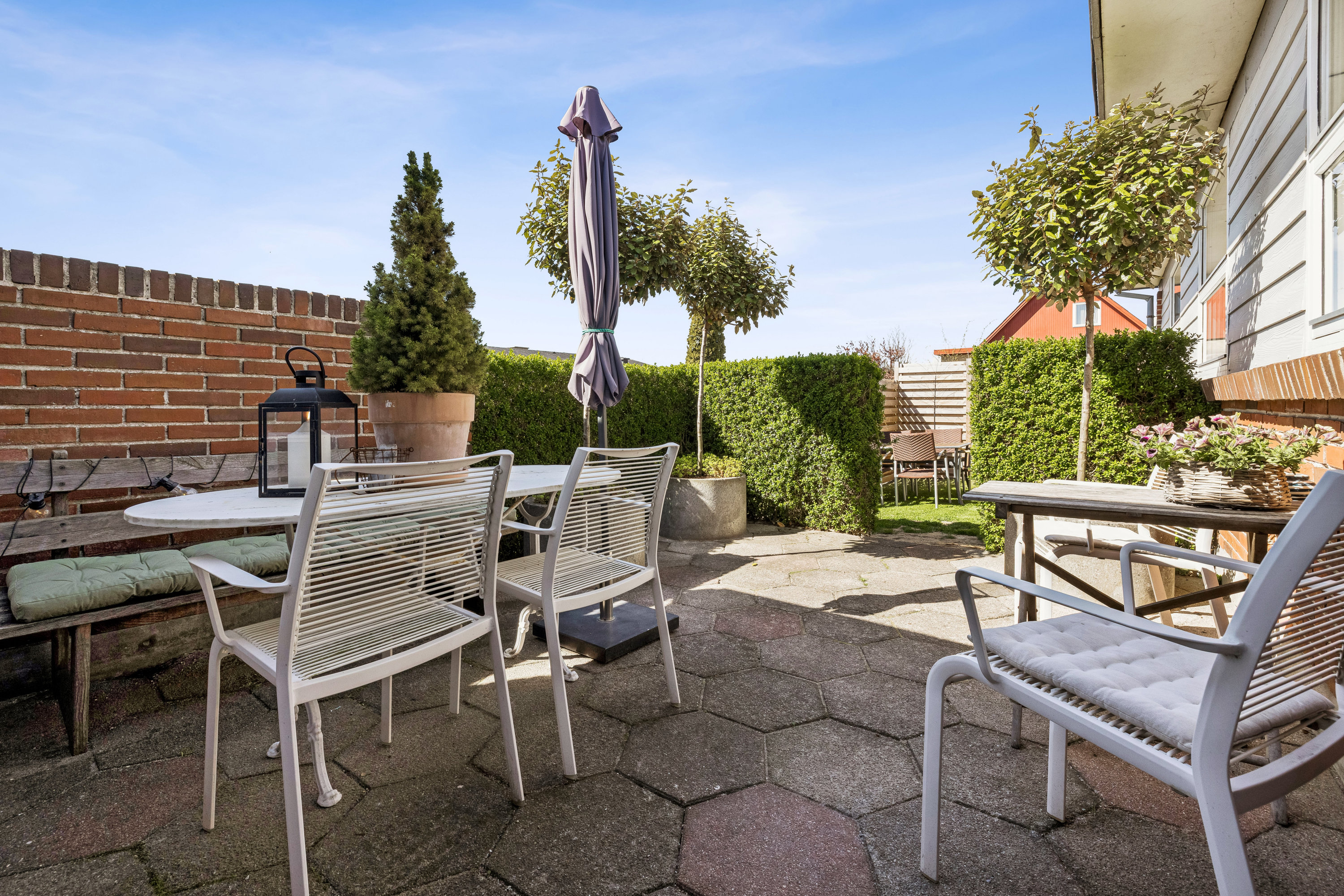Fremhævet terrasse billede i fuldskærmstilstand. Billede af Gyvelbakken 16, 8500 Grenaa