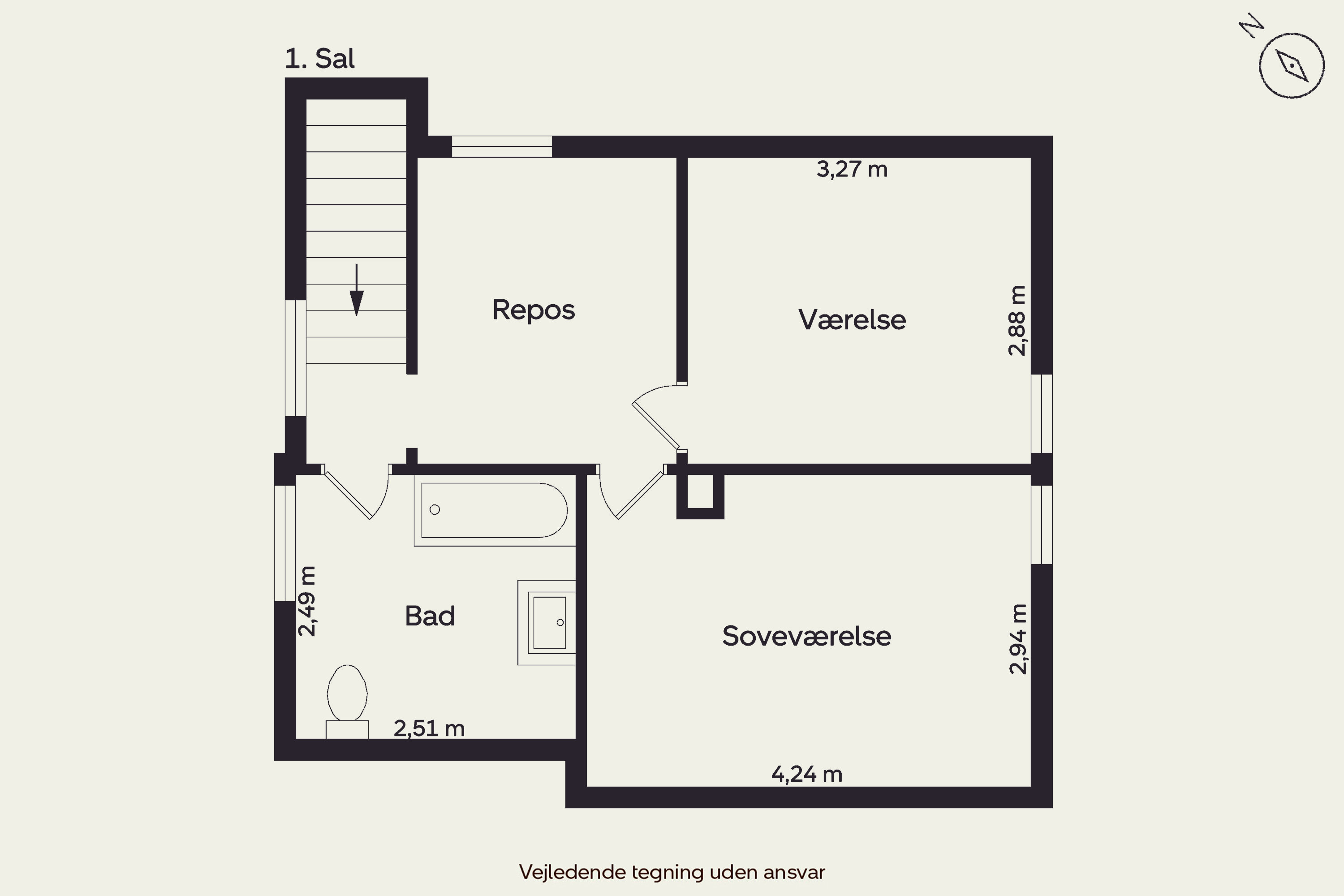 Plantegninger billede af Svanevej 13, Tommerup St, 5690 Tommerup