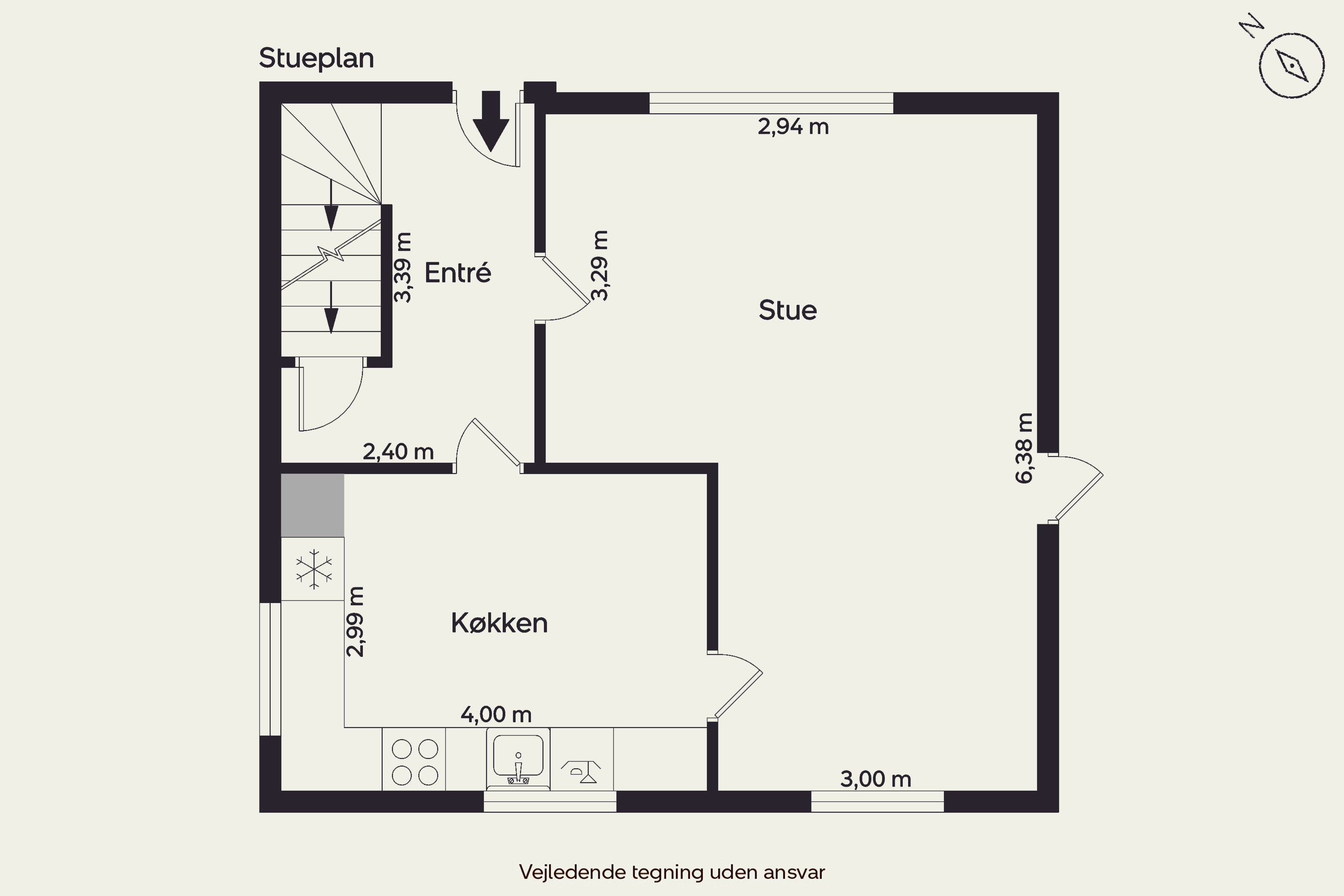 Plantegninger billede af Svanevej 13, Tommerup St, 5690 Tommerup