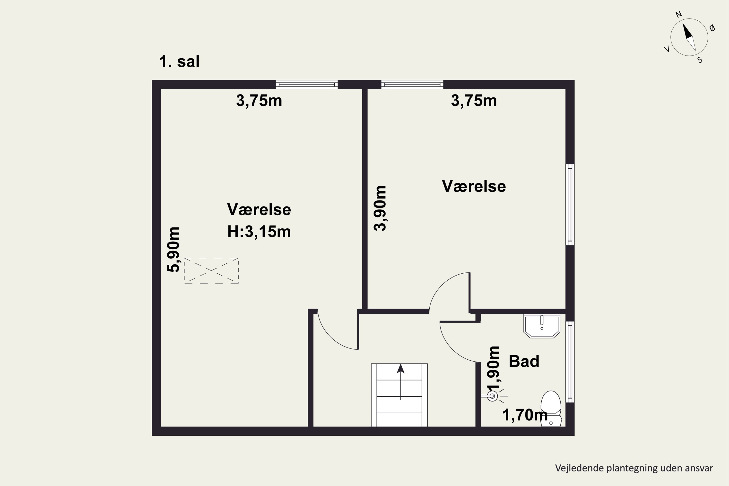 Plantegninger billede af Frem 32, 2800 Kongens Lyngby