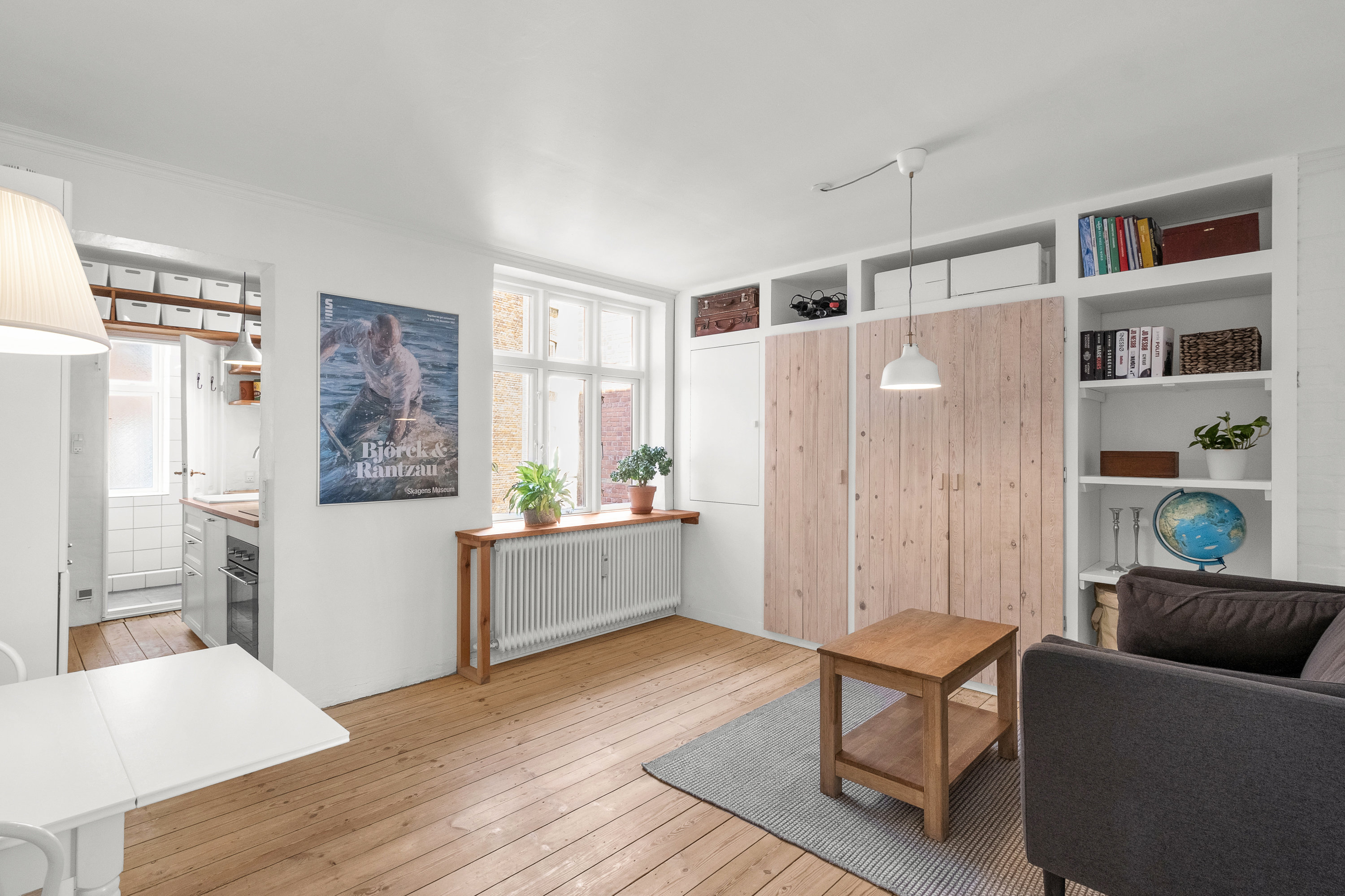 Fremhævet stue billede i fuldskærmstilstand. Billede af Sjællandsgade 119A, 1. th., 8000 Aarhus C