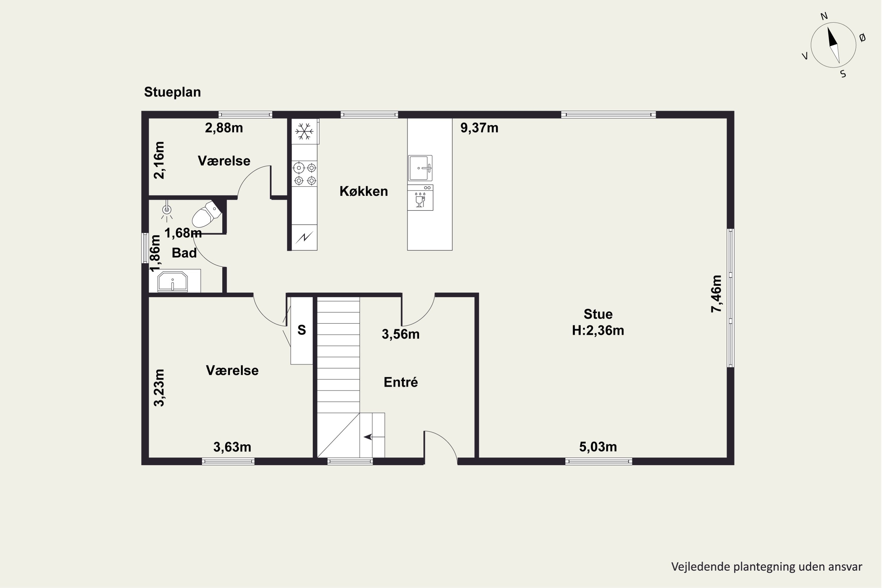 Plantegninger billede af Sundstrupvej 10, Tolstrup, 8832 Skals