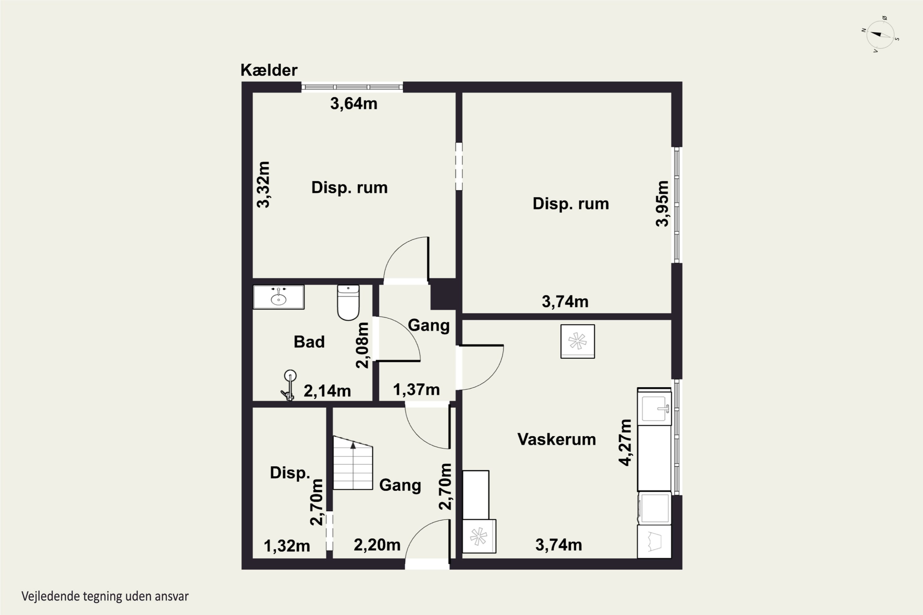 Plantegninger billede af Vinderslevvej 57, Vinderslev, 8620 Kjellerup
