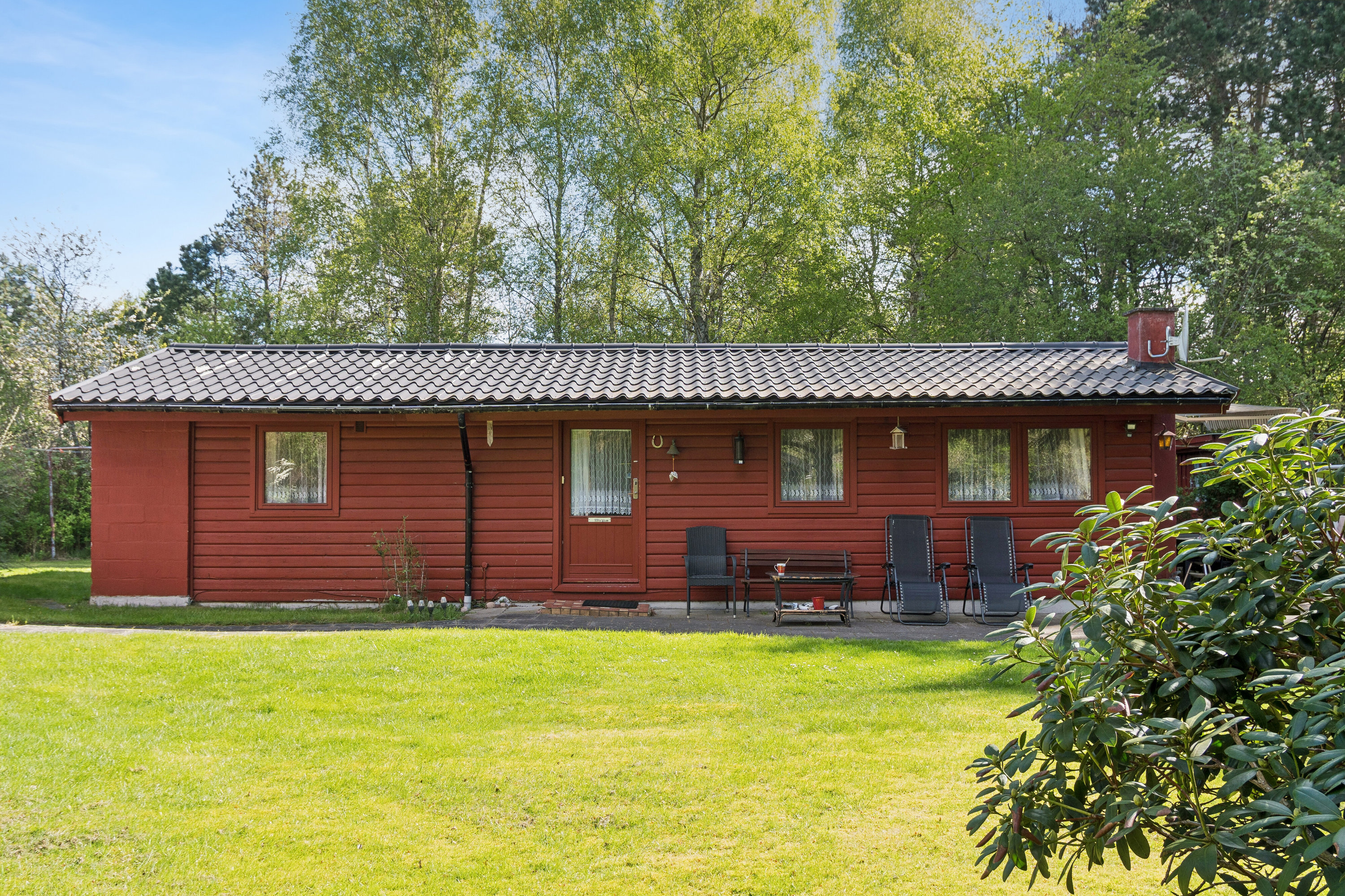 Fremhævet set fra haven billede i fuldskærmstilstand. Billede af Kohavevej 14, Ell Kohave, 4573 Højby